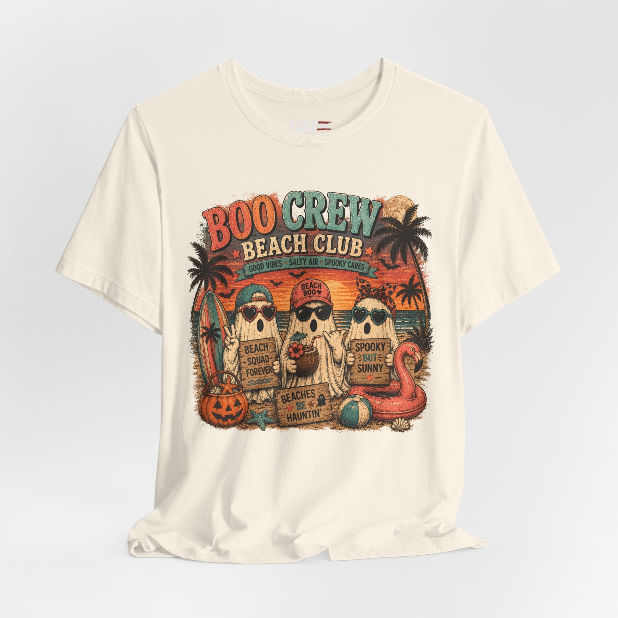 Summerween Shirt, Spooky Beach Shirt, Ghost Beach Tee, Halloween Beach Shirt, Coastal Halloween Tee, Tropical Ghost Shirt