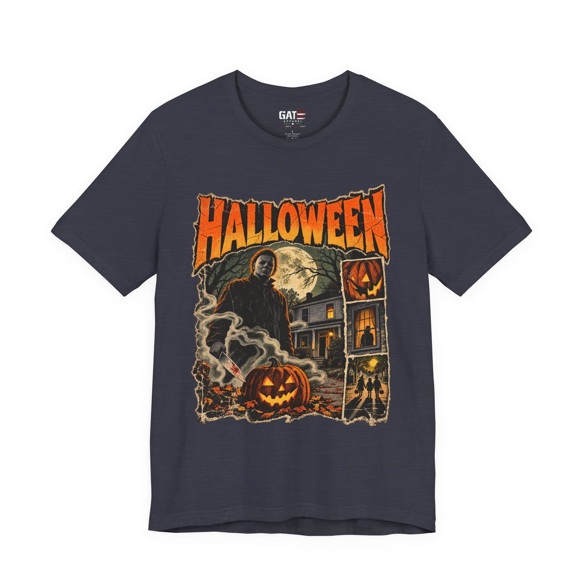 Halloween Haunted House Shirt | Grim Reaper Pumpkin Tee