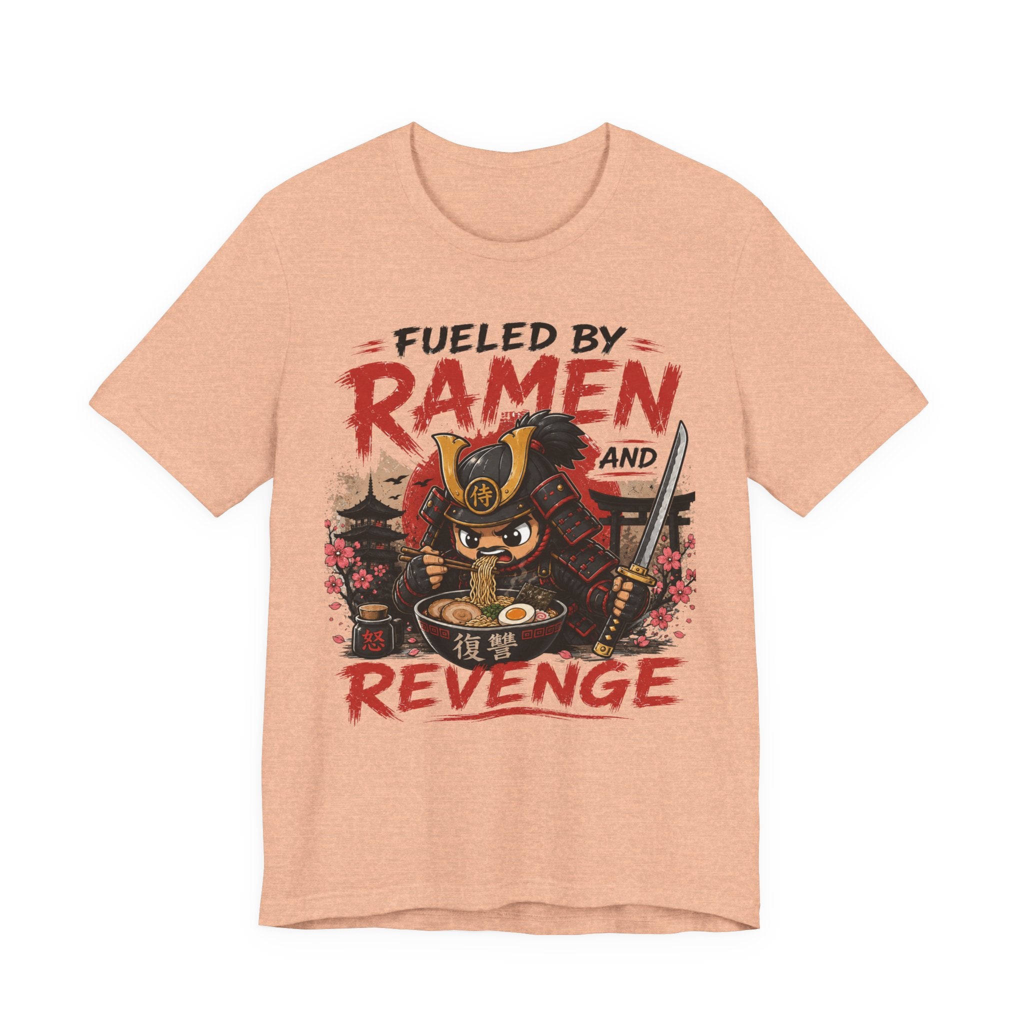 Fueled by Ramen and Revenge Tee — Samurai Ramen Graphic T-Shirt