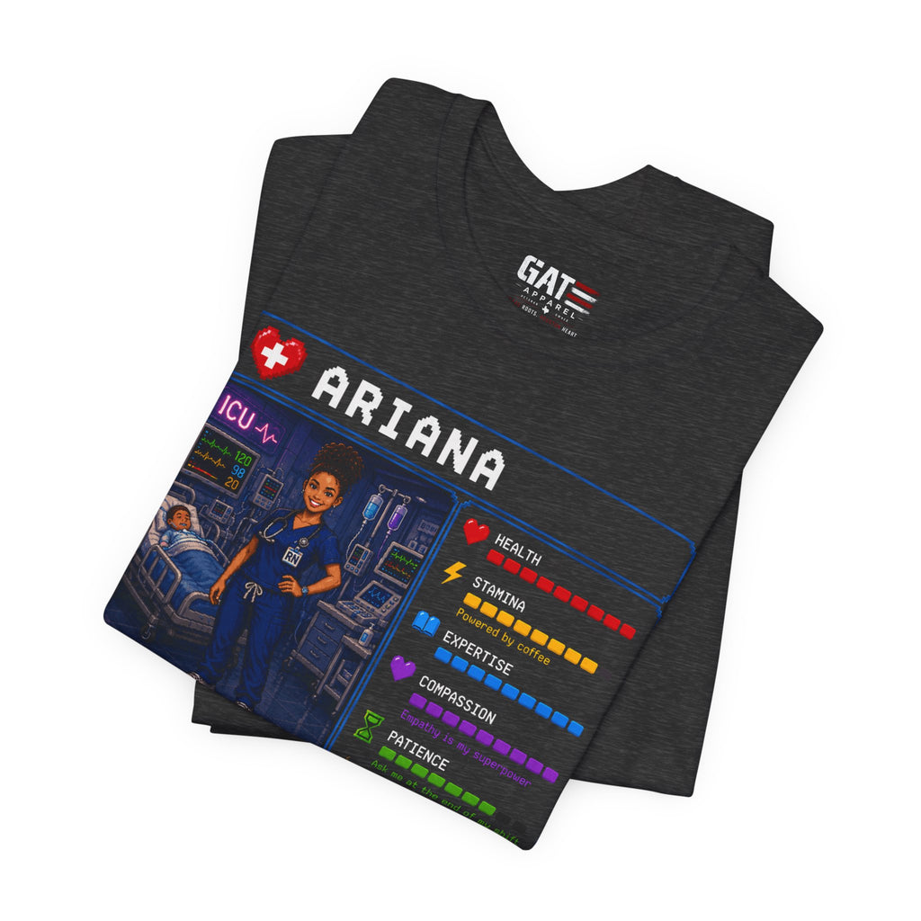 Custom ICU Nurse RPG Character Shirt | Personalized Nurse Gift