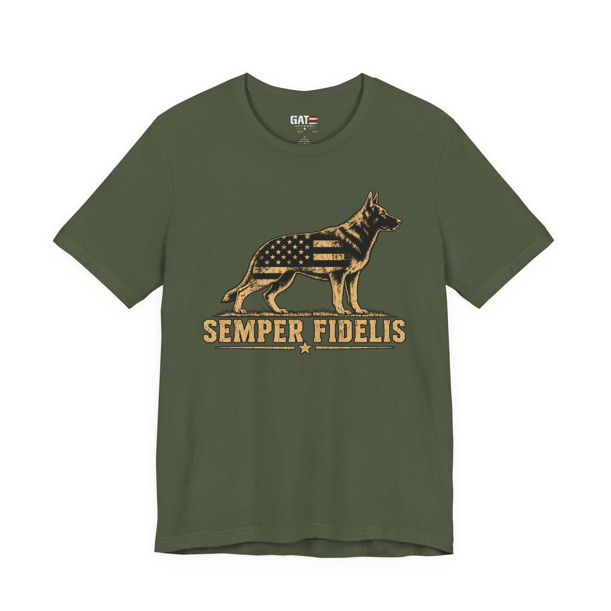 Semper Fidelis German Shepherd Shirt | Military K9 Tee