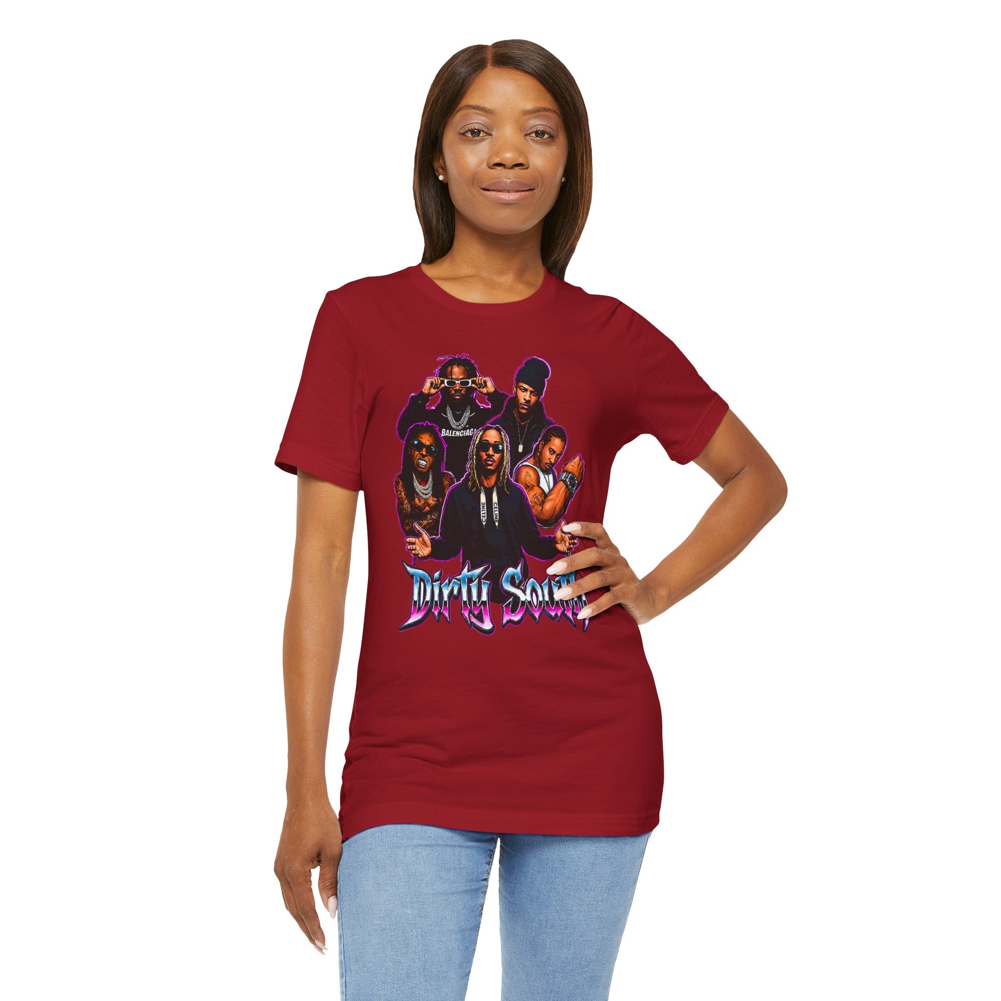 T-Shirt — 'Dripin South' Retro Hip-Hop Crew Graphic Tee