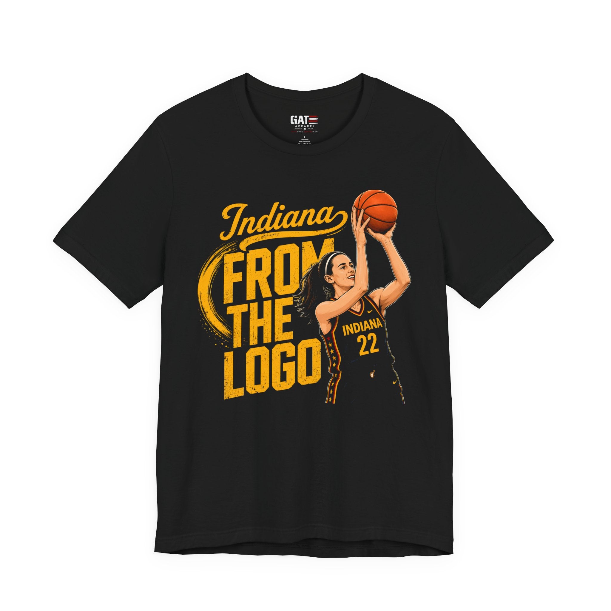 Caitlin Clark Basketball Tee|From The Logo|Indiana #22 Shooter Graphic T-Shirt