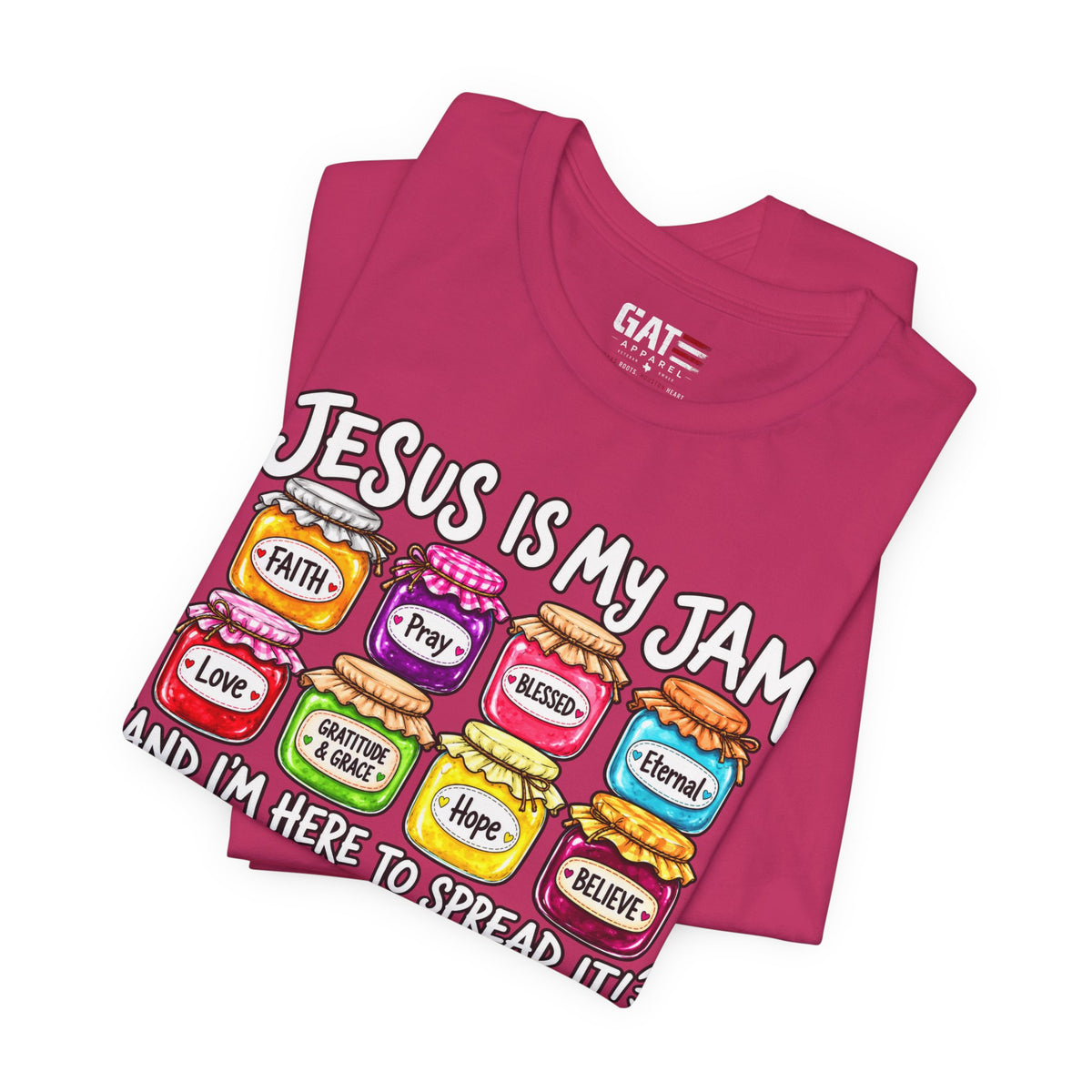 Jesus Is My Jam T-Shirt — Faith Jam Jars Graphic Tee