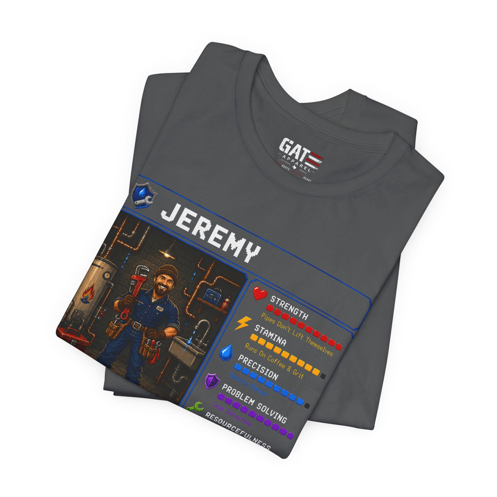 Custom Plumber RPG Character Shirt | Personalized Plumber Gift