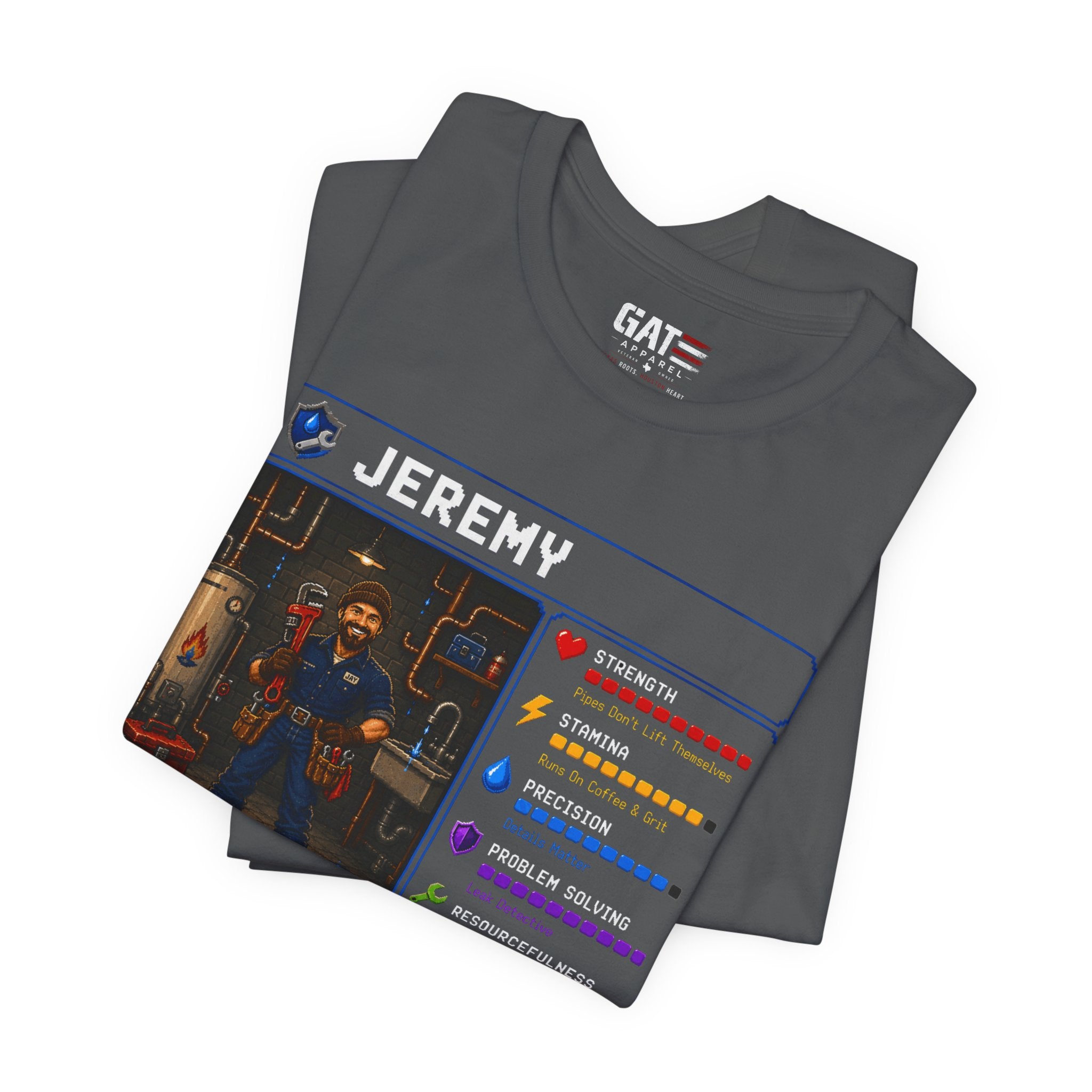 Custom Plumber RPG Character Shirt | Personalized Plumber Gift