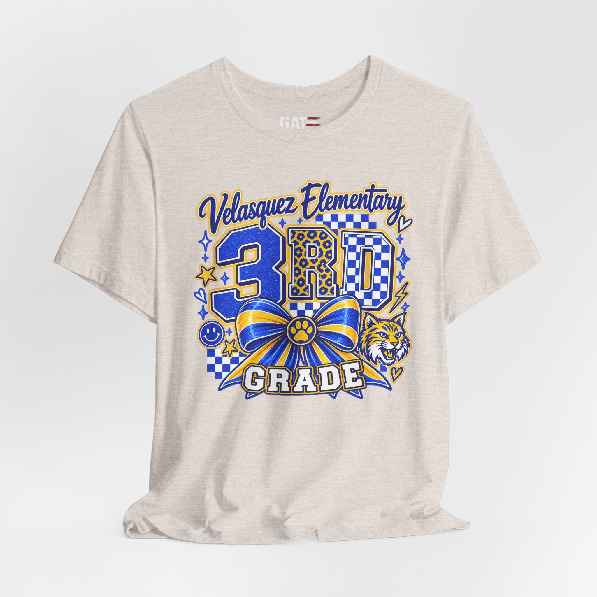 Custom School Shirt Personalized Coquette Bow School Spirit Teacher Student Tee