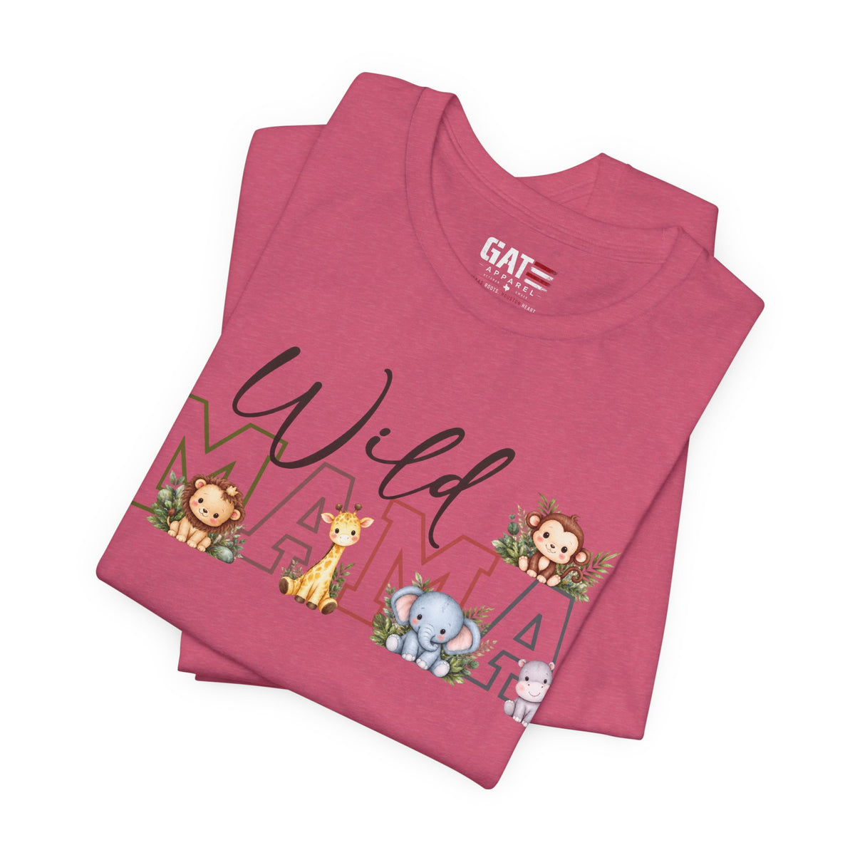 Wild Mama Tee — Cute Jungle Animal Mom Shirt