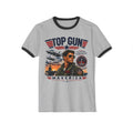 Top Gun Maverick Ringer T-Shirt – Retro Aviator Pilot Graphic Tee