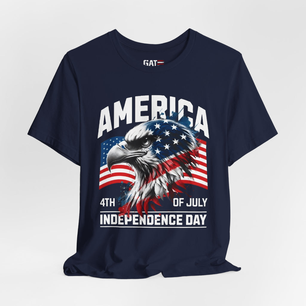 America Independence Day Shirt, Patriotic Eagle Flag Tee, 4th of July Shirt, USA Freedom Graphic T Shirt, American Pride Gift