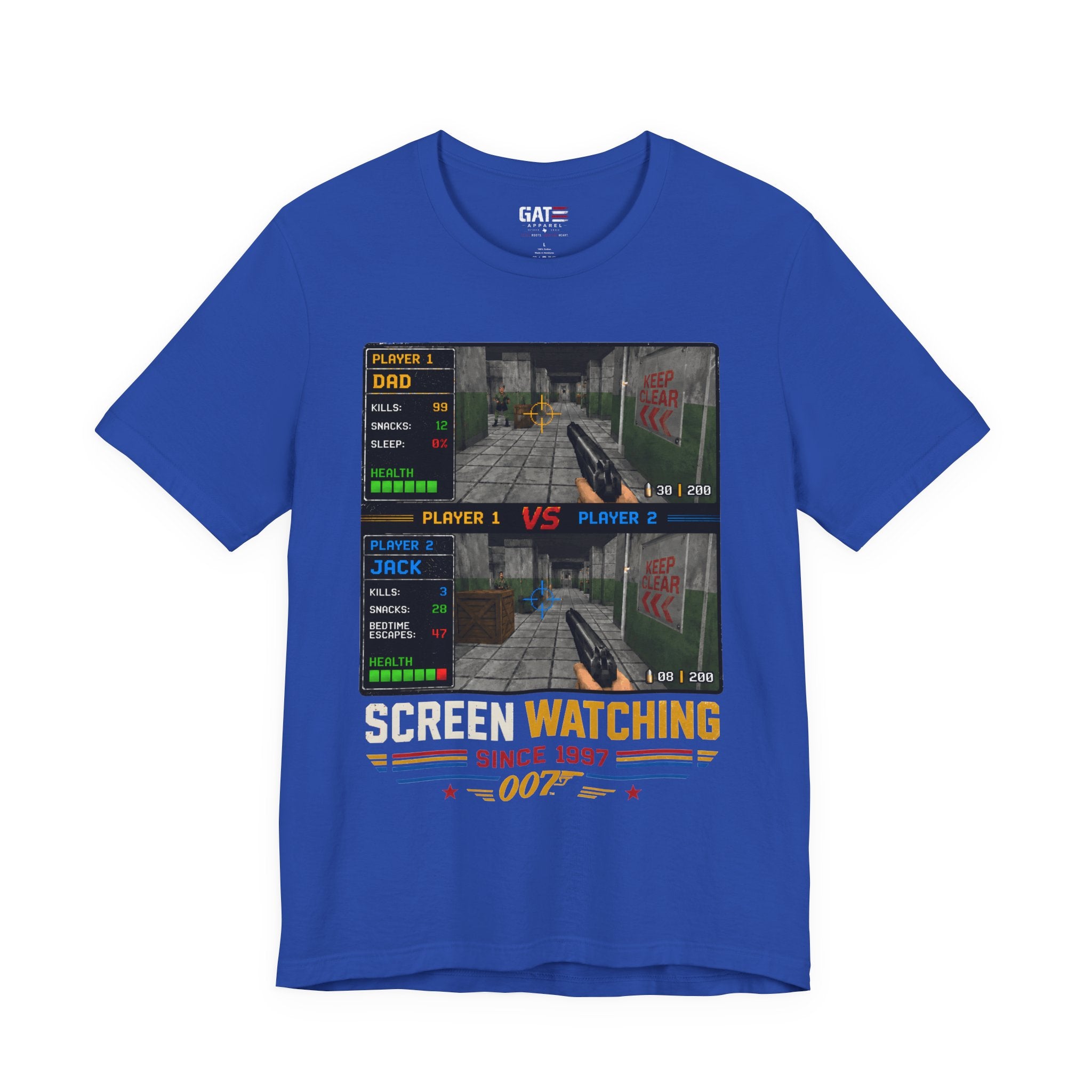 Personalized Gamer Shirt, Custom Gaming T Shirt, Retro Video Game Tee, Gamer Gift with Names, Old School Gaming Shirt, N64, Golden Eye