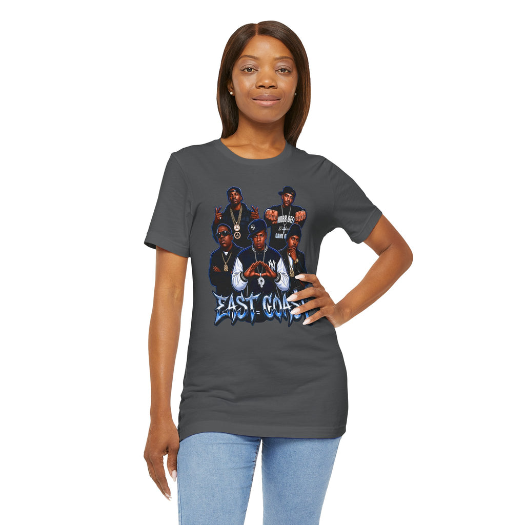 East Coast Hip Hop T-Shirt — 'East Coast' Vintage Rap Group Graphic Tee