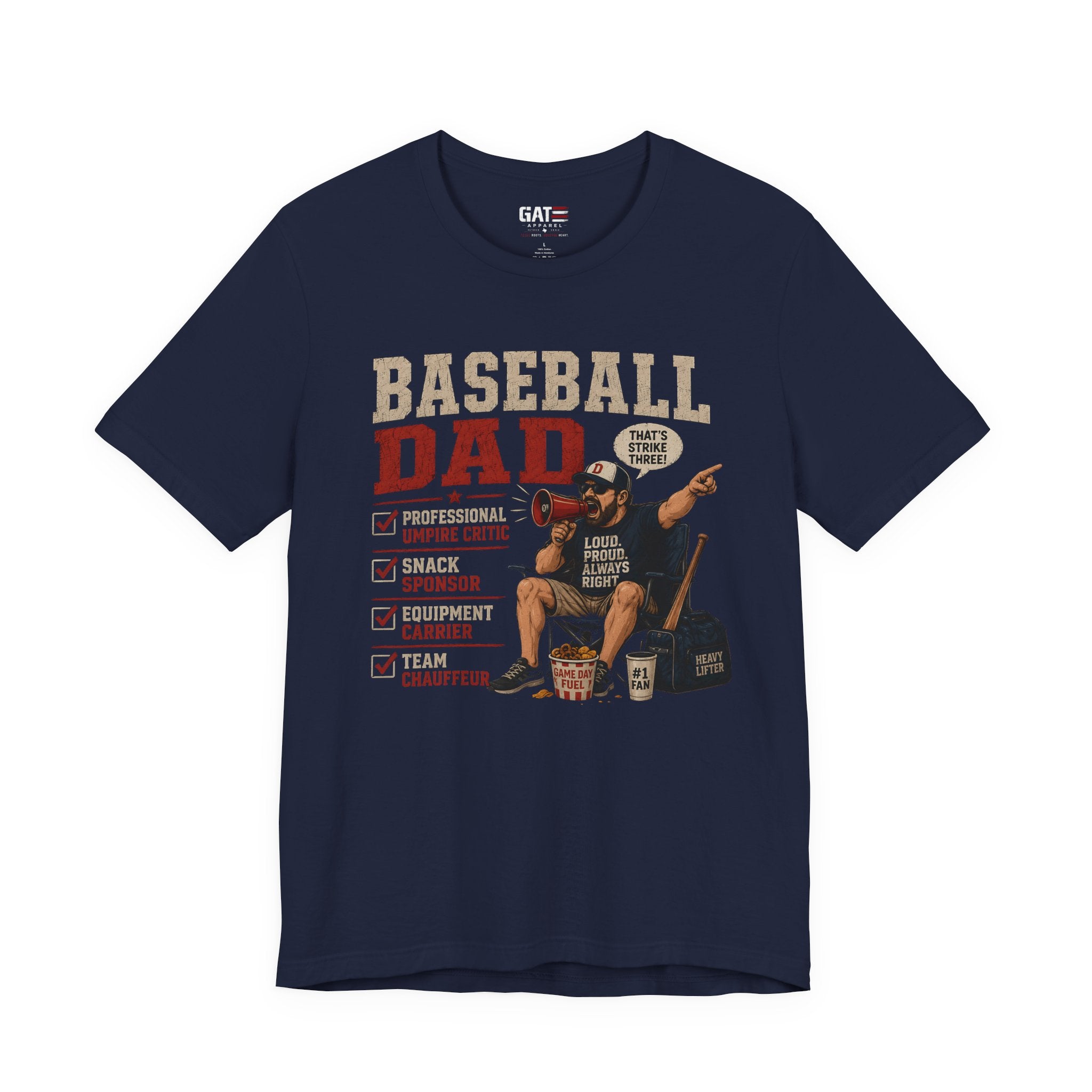 Baseball Dad Shirt, Funny Baseball Dad Gift, Travel Ball Dad Tee, Baseball Parent Shirt, Coach Dad Shirt, Game Day Dad Shirt