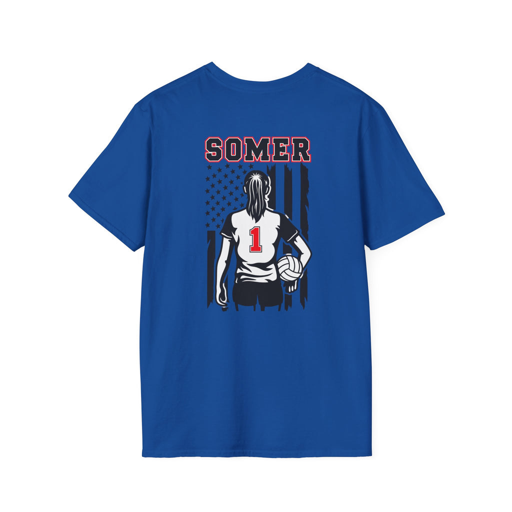 Volleyball Mom T‑Shirt – Custom Name