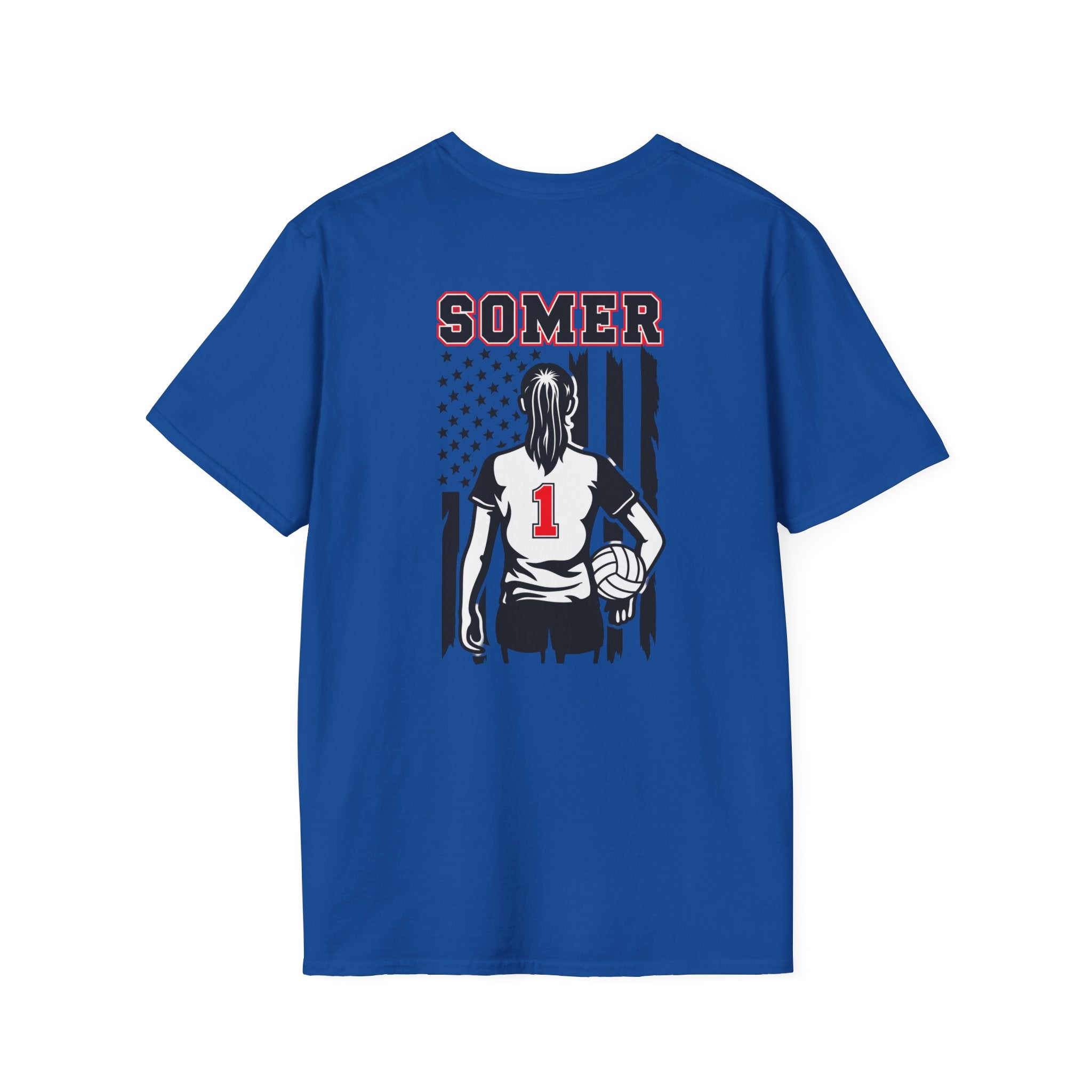 Volleyball Mom T‑Shirt – Custom Name