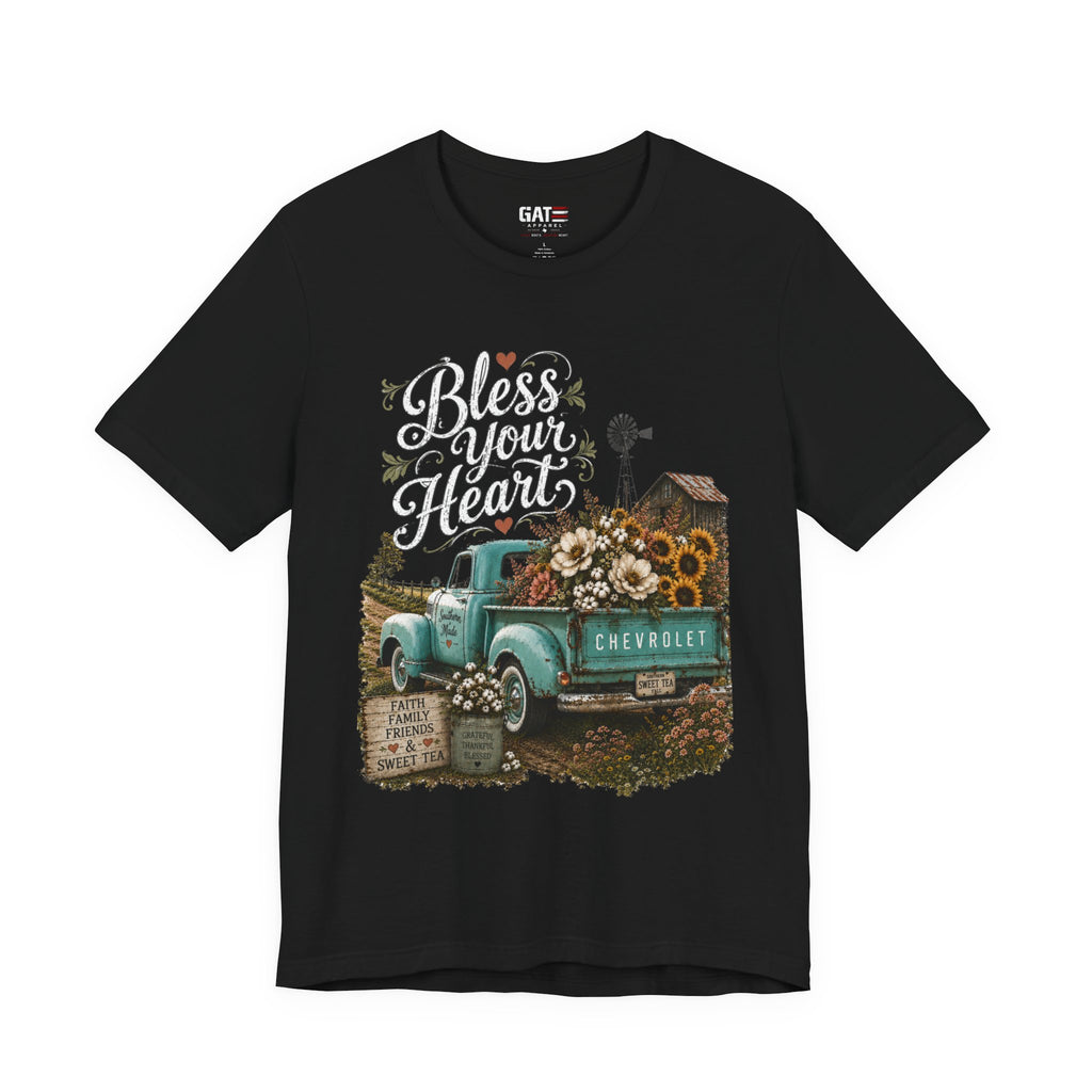Funny Southern Shirt, Bless Your Heart Tee, Southern Humor Graphic Tee, Magnolia Floral Shirt, Country Girl Gift, Farmhouse Style Tee