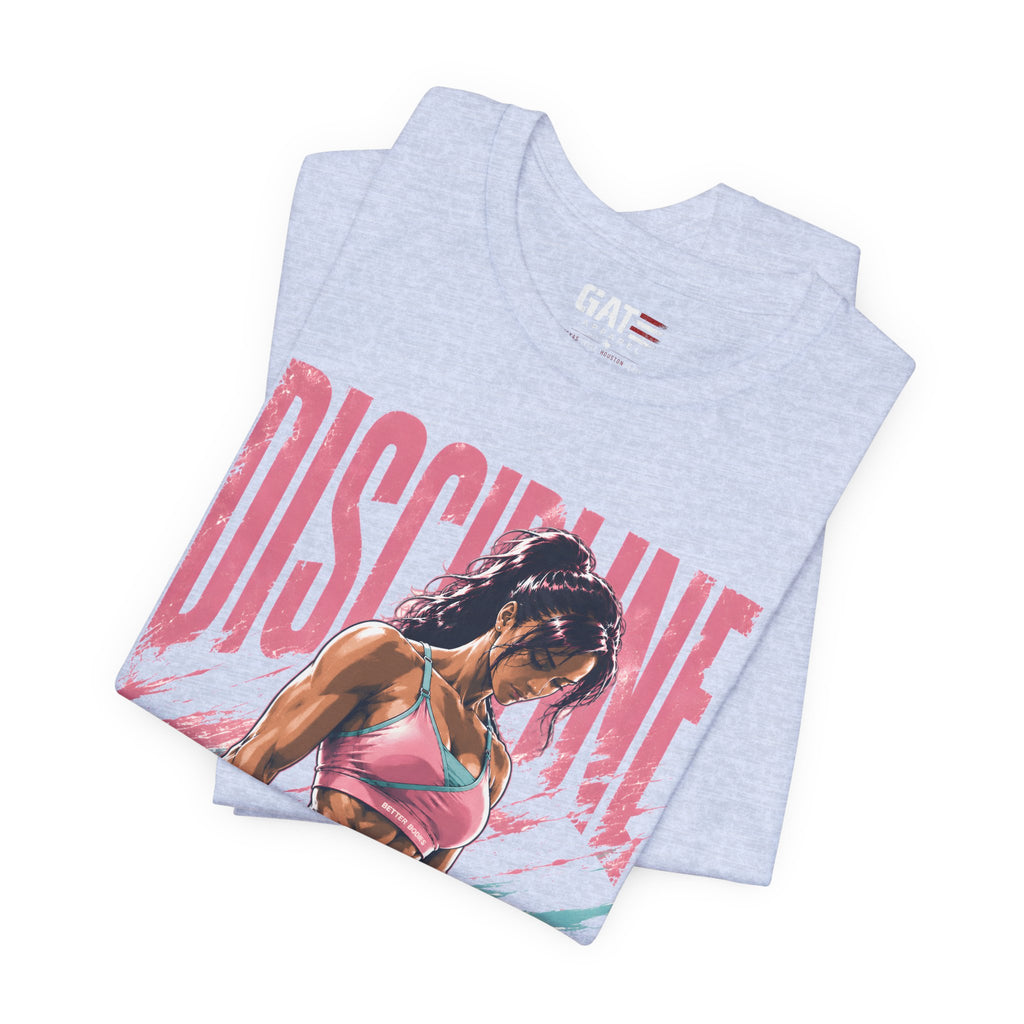 Discipline Looks Good On You Shirt, Women's Gym Shirt, Motivational Workout Tee, Fitness Graphic T Shirt, Cute Gym Apparel, Weightlifting