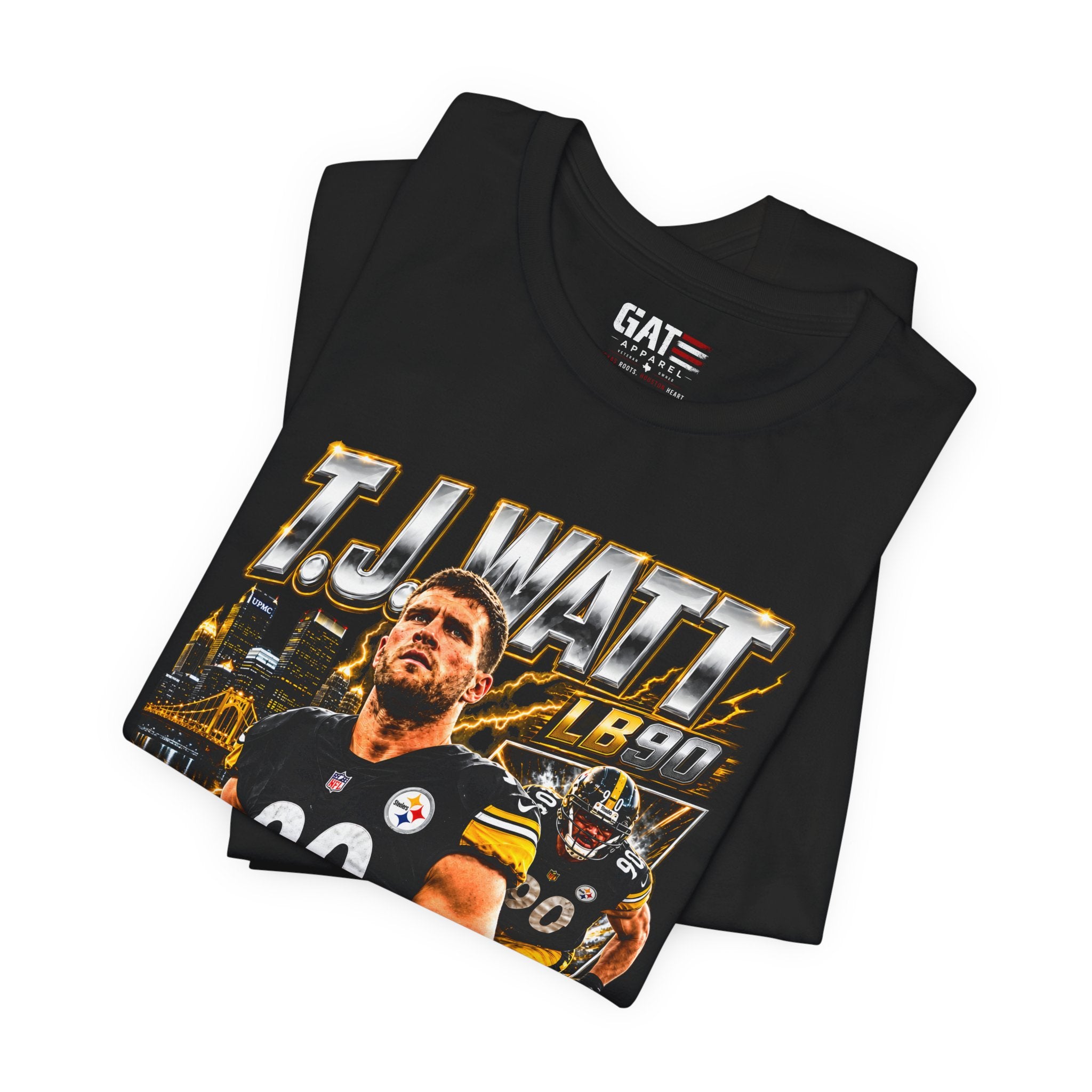 TJ Watt Pittsburgh Steelers Tee Retro Player Graphic T-Shirt
