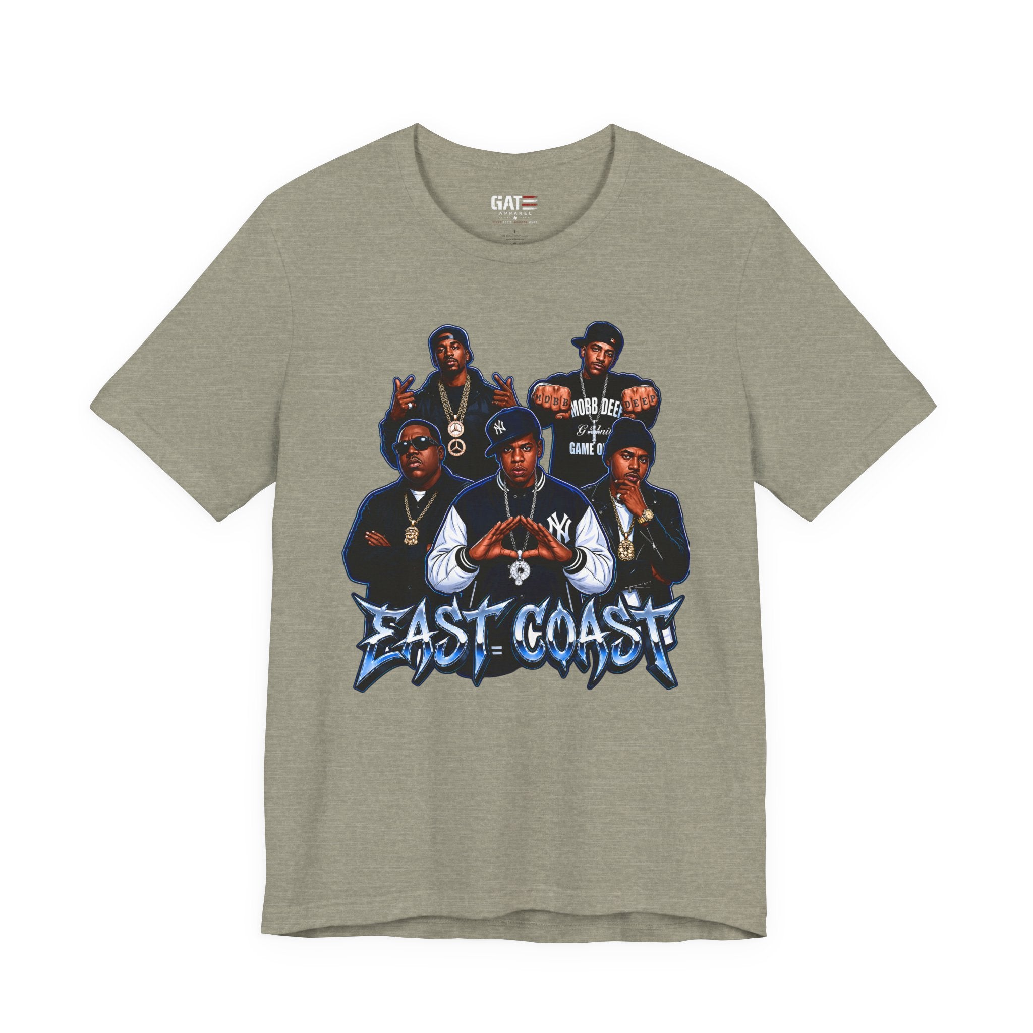 East Coast Hip Hop T-Shirt — 'East Coast' Vintage Rap Group Graphic Tee