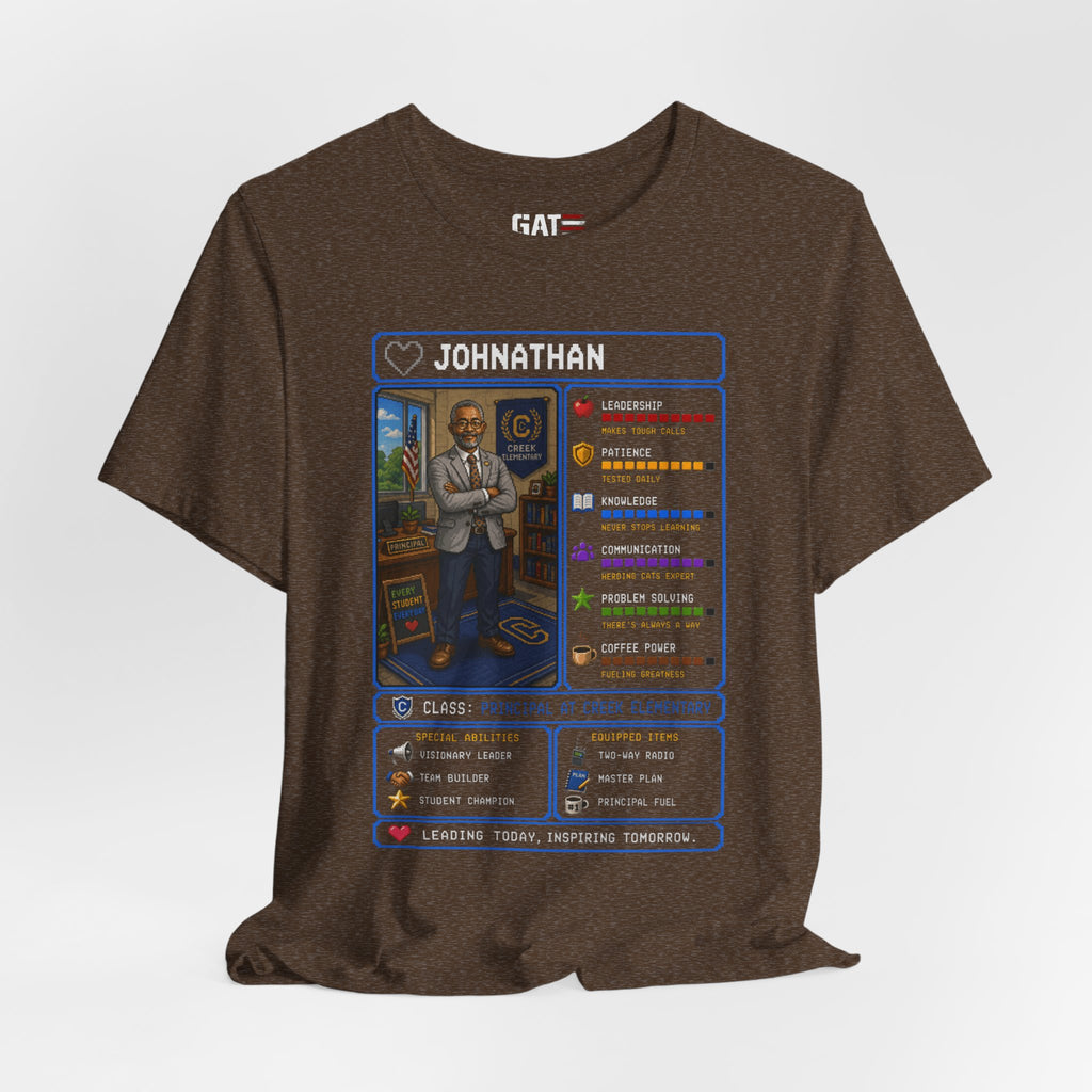 Custom Principal RPG Character Shirt | Personalized School Administrator Gift
