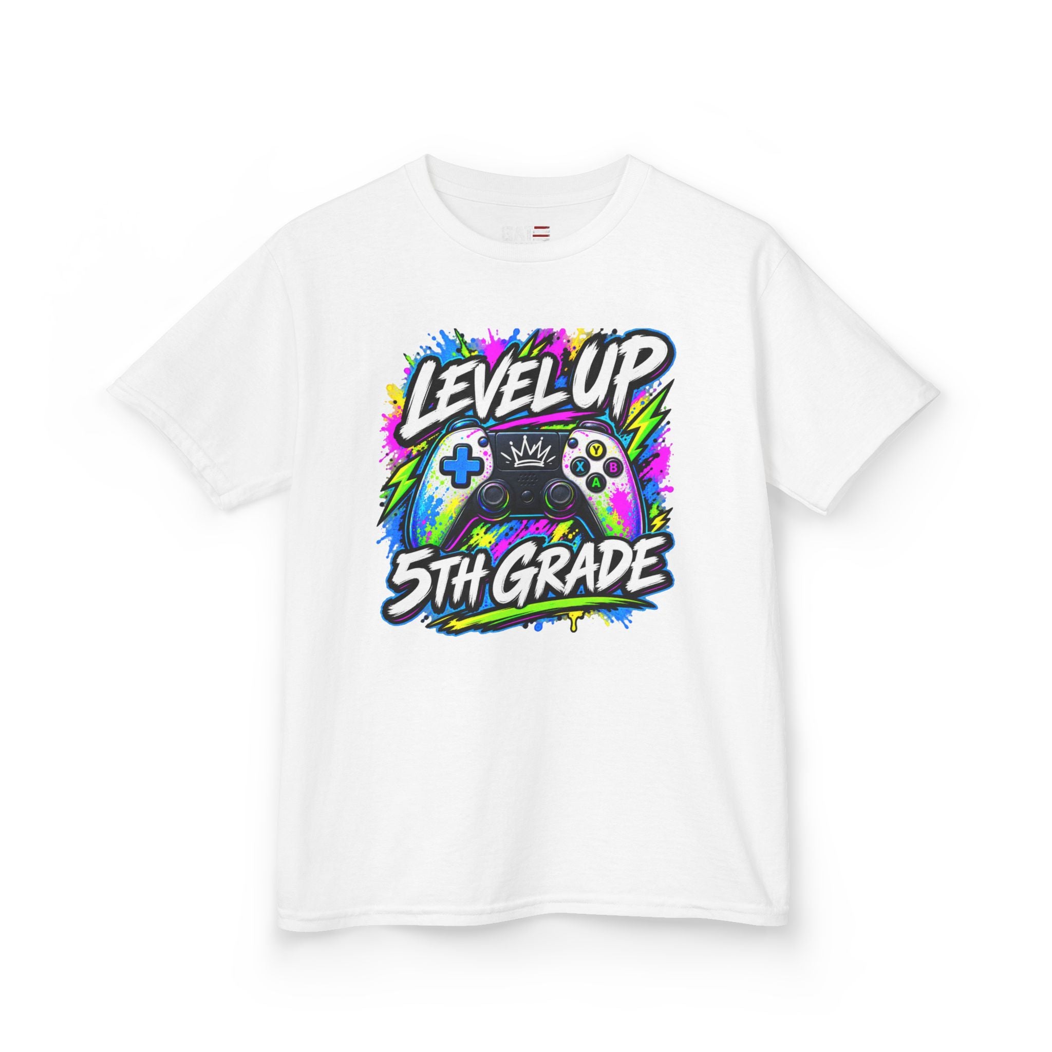 Personalized Grade Level Gamer Shirt – Level Up Kindergarten to 5th Grade Kids Tee