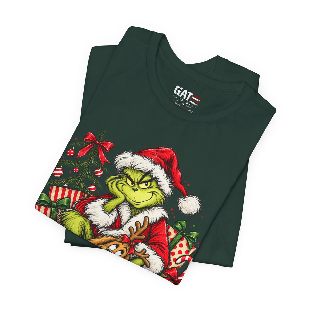 Grinch Christmas Graphic T-Shirt - product mockup view 36