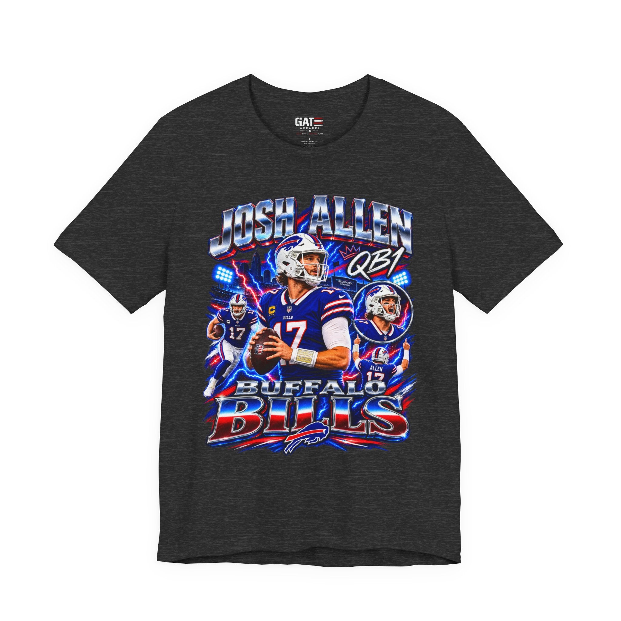 Josh Allen Buffalo Bills Tee Retro Player Graphic T-Shirt