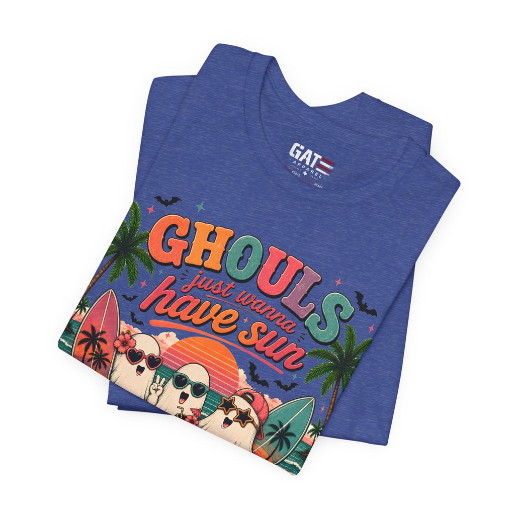Summerween Shirt, Spooky Beach Shirt, Ghost Beach Tee, Halloween Beach Shirt, Coastal Halloween Tee, Tropical Ghost Shirt