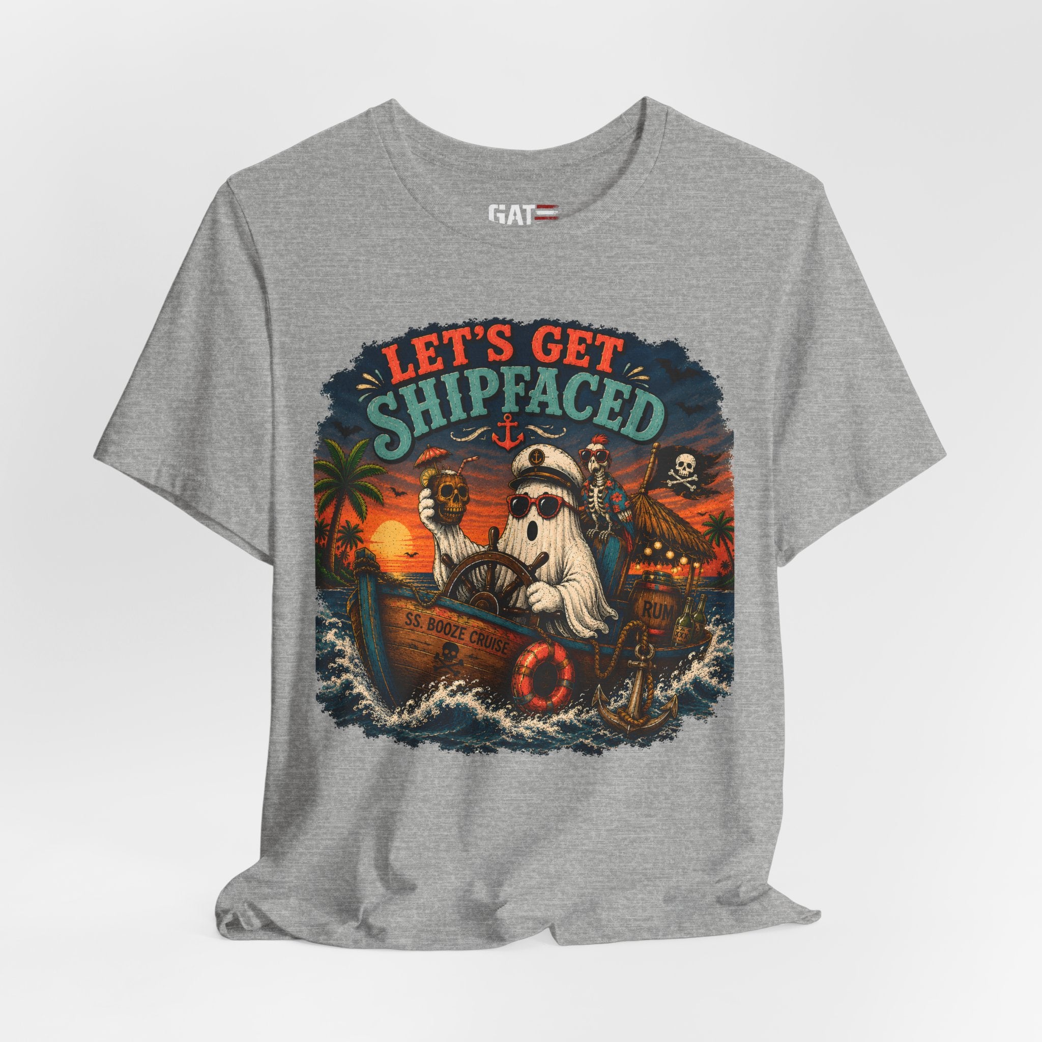 Summerween Shirt, Spooky Beach Shirt, Ghost Beach Tee, Halloween Beach Shirt, Coastal Halloween Tee, Tropical Ghost Shirt
