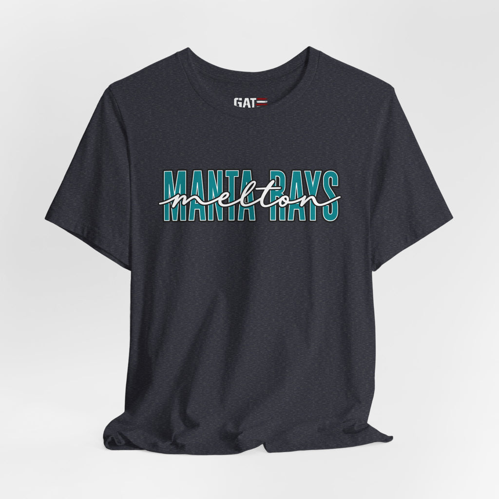 Melton Elementary Script Tee Teal
