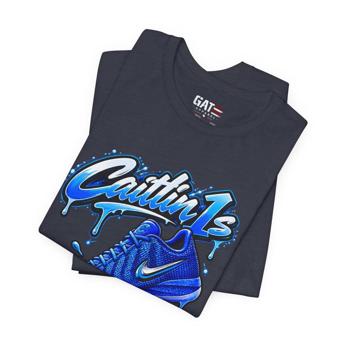 Caitlin Clark Caitlin 1s Racer Blue Drip Sneaker Shirt