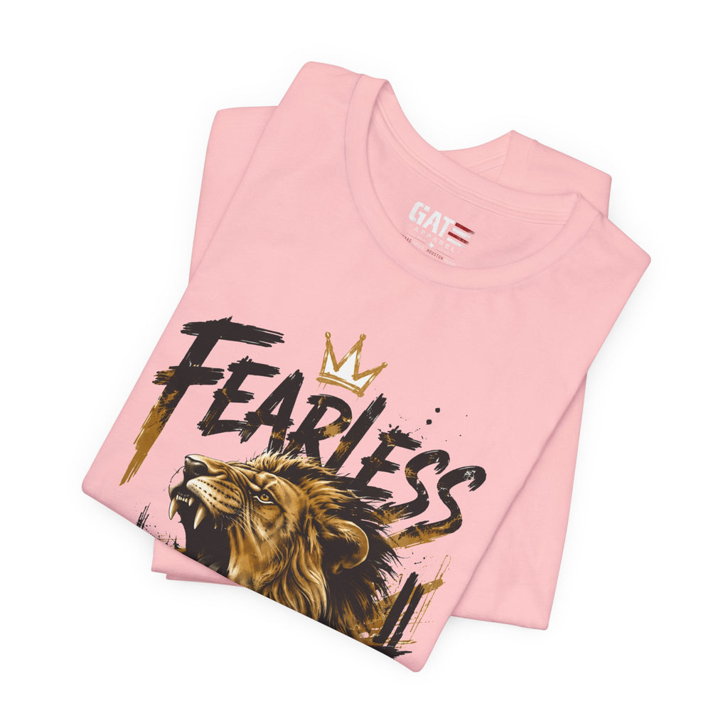 Fearless Lion Tee — Inspirational Graphic T-Shirt