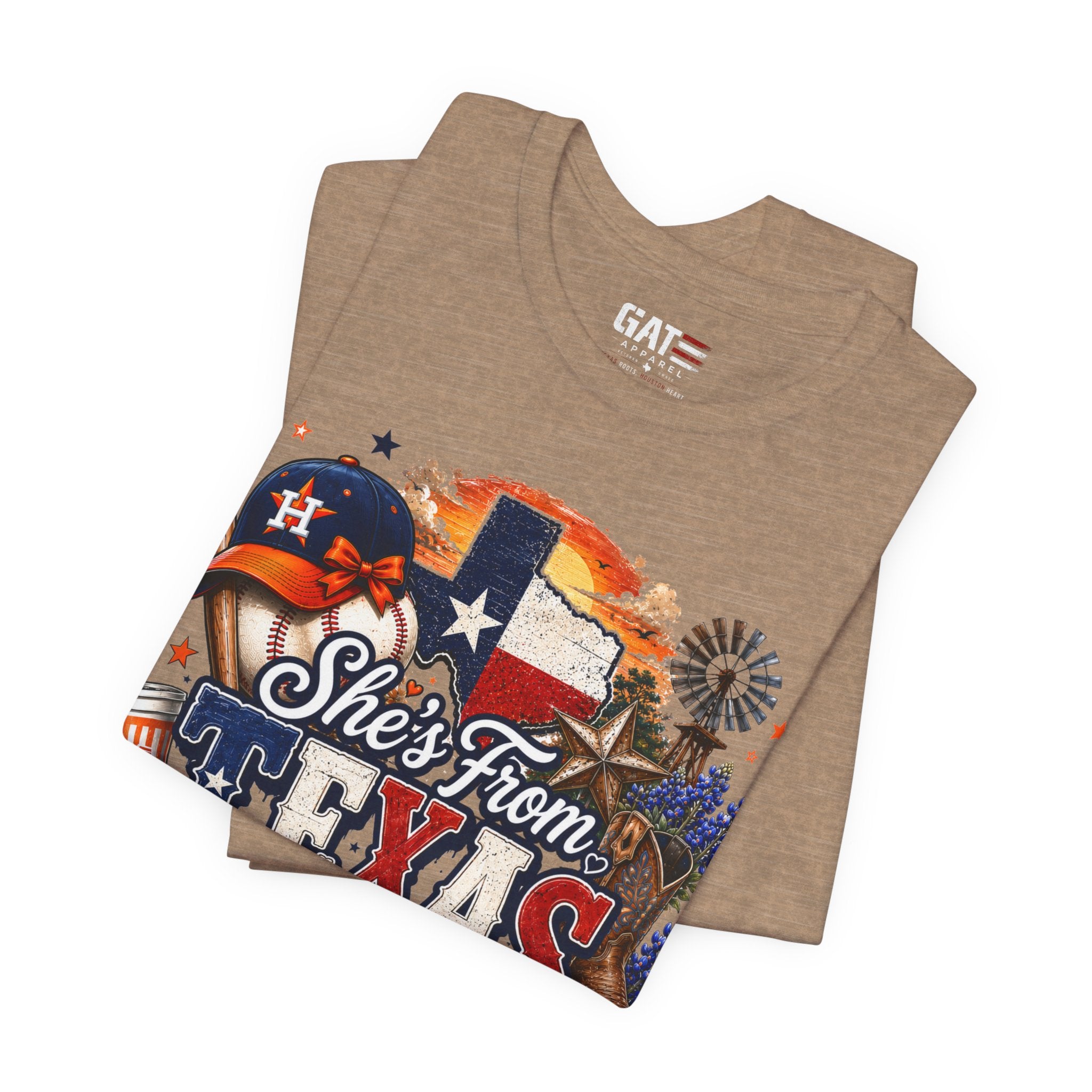 She's From Texas T-Shirt — Texas Pride Graphic Tee