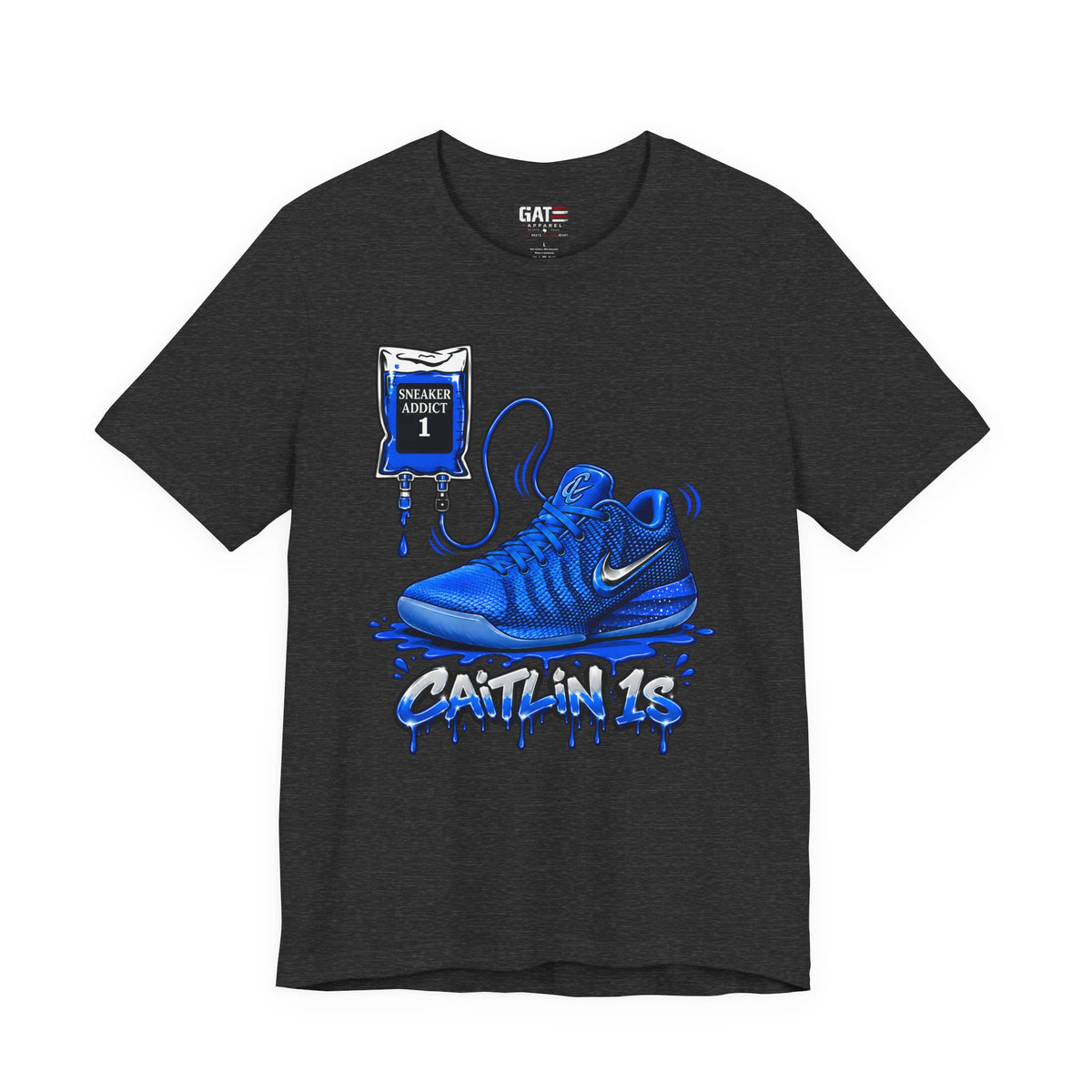 Caitlin Clark Caitlin 1s Addict Blue Sneaker Shirt