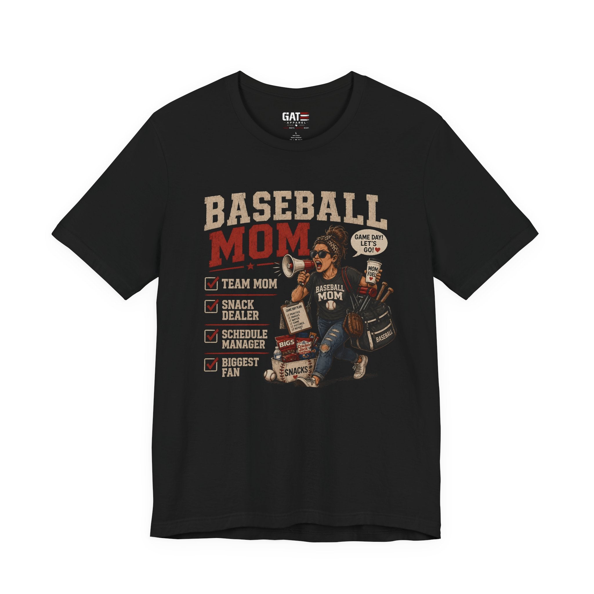 Baseball Mom Shirt, Baseball Mom Gift, Team Mom Shirt, Sports Mom Tee, Game Day Mom Shirt, Baseball Mama Shirt, Snack Dealer, Biggest Fan