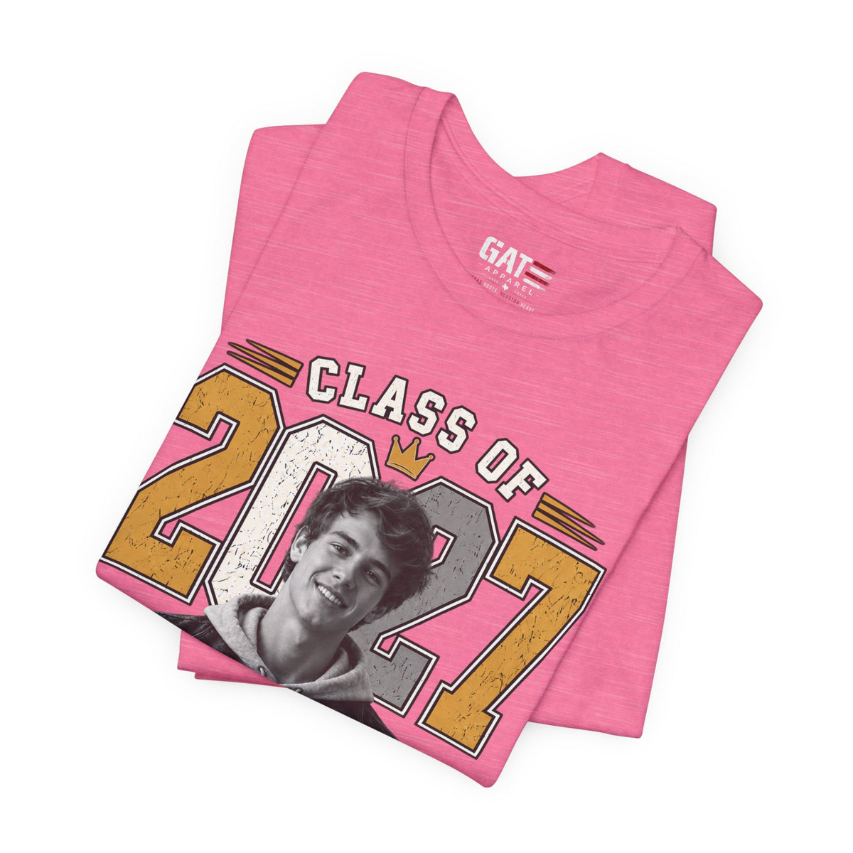 Personalized Senior 2027 Custom Photo Shirt | Graduation Tee
