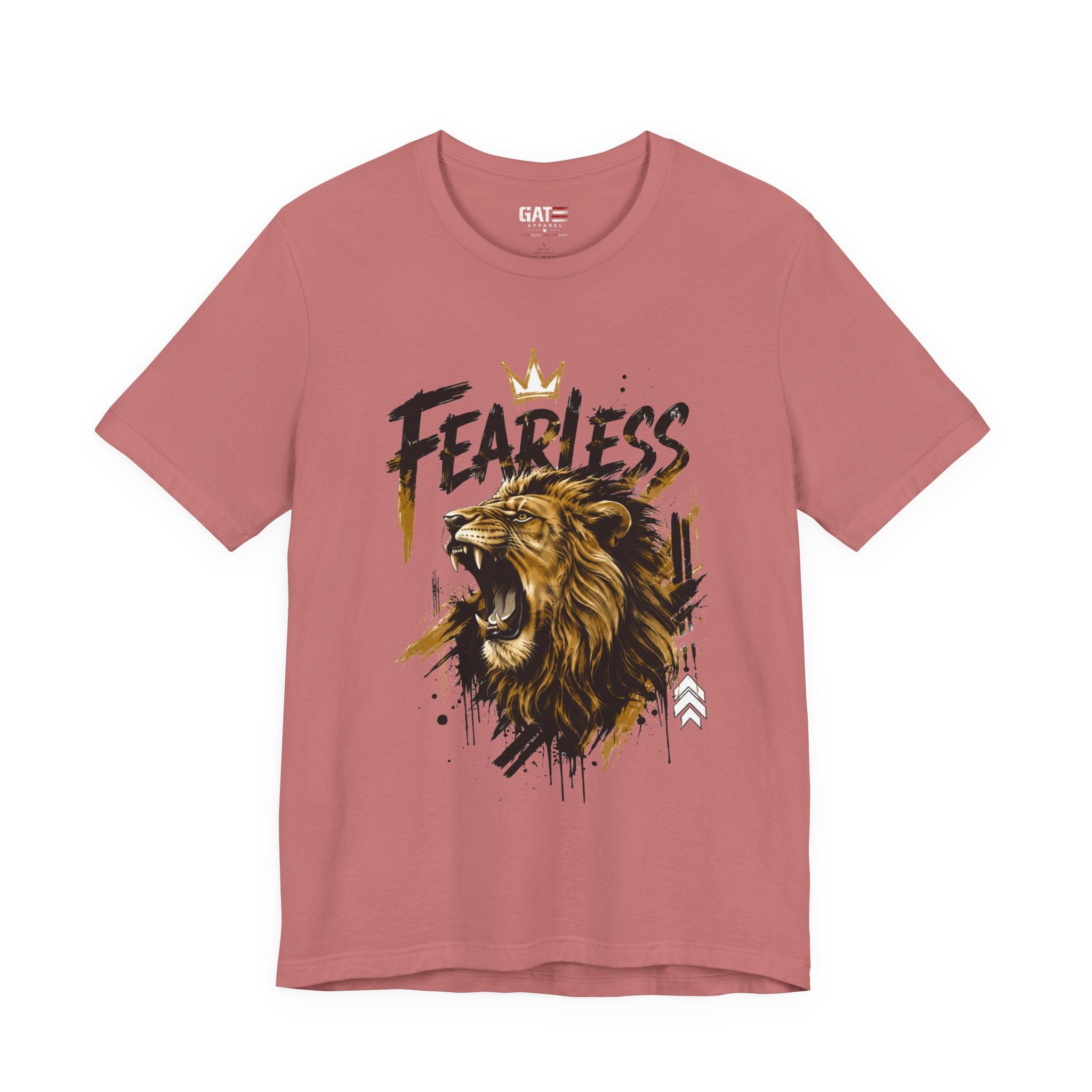 Fearless Lion Tee — Inspirational Graphic T-Shirt
