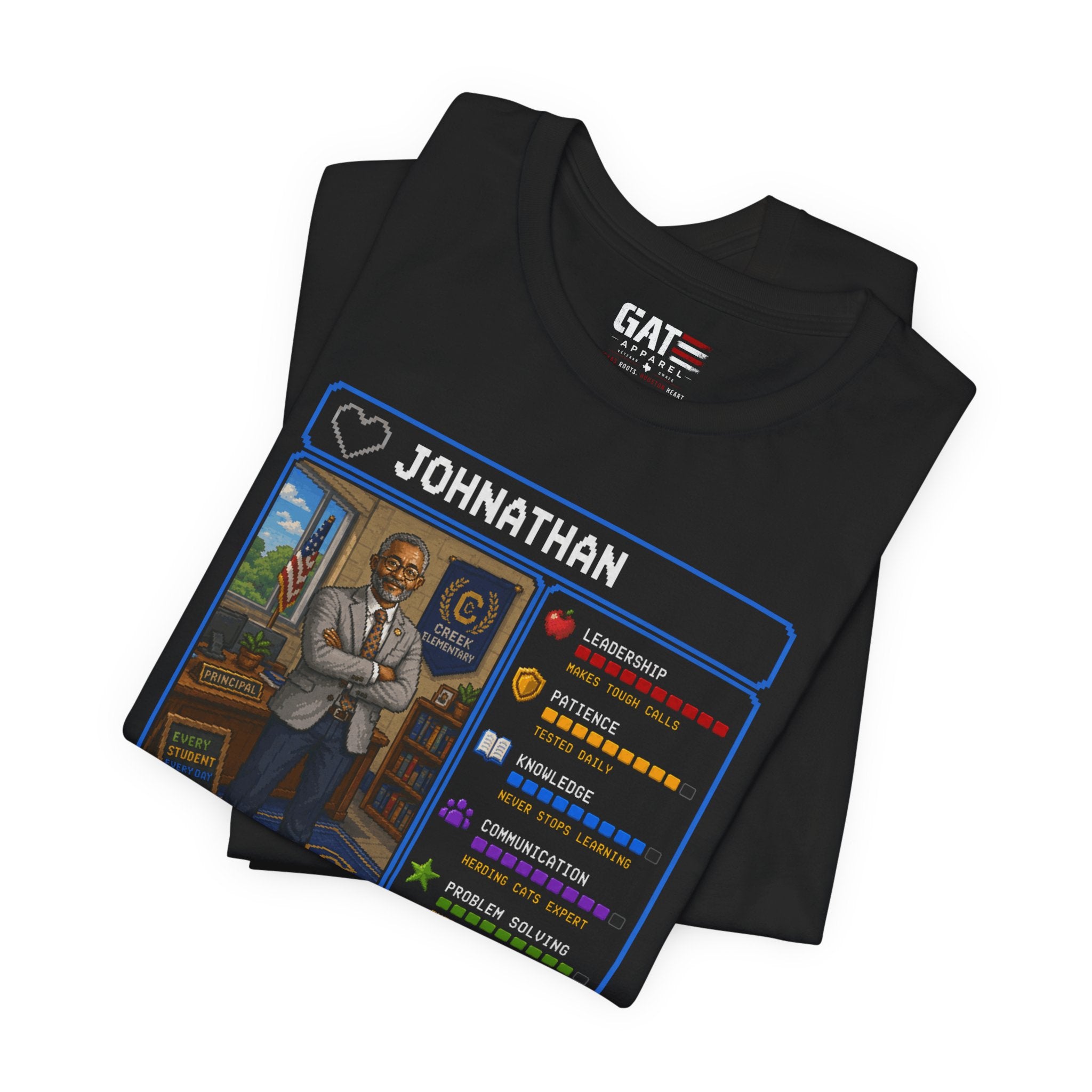 Custom Principal RPG Character Shirt | Personalized School Administrator Gift