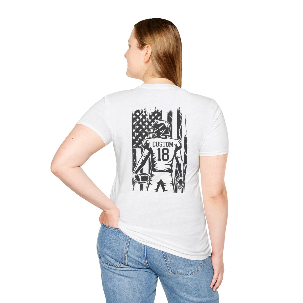 Personalized Football Mom Player Shirt | Custom Name & Number