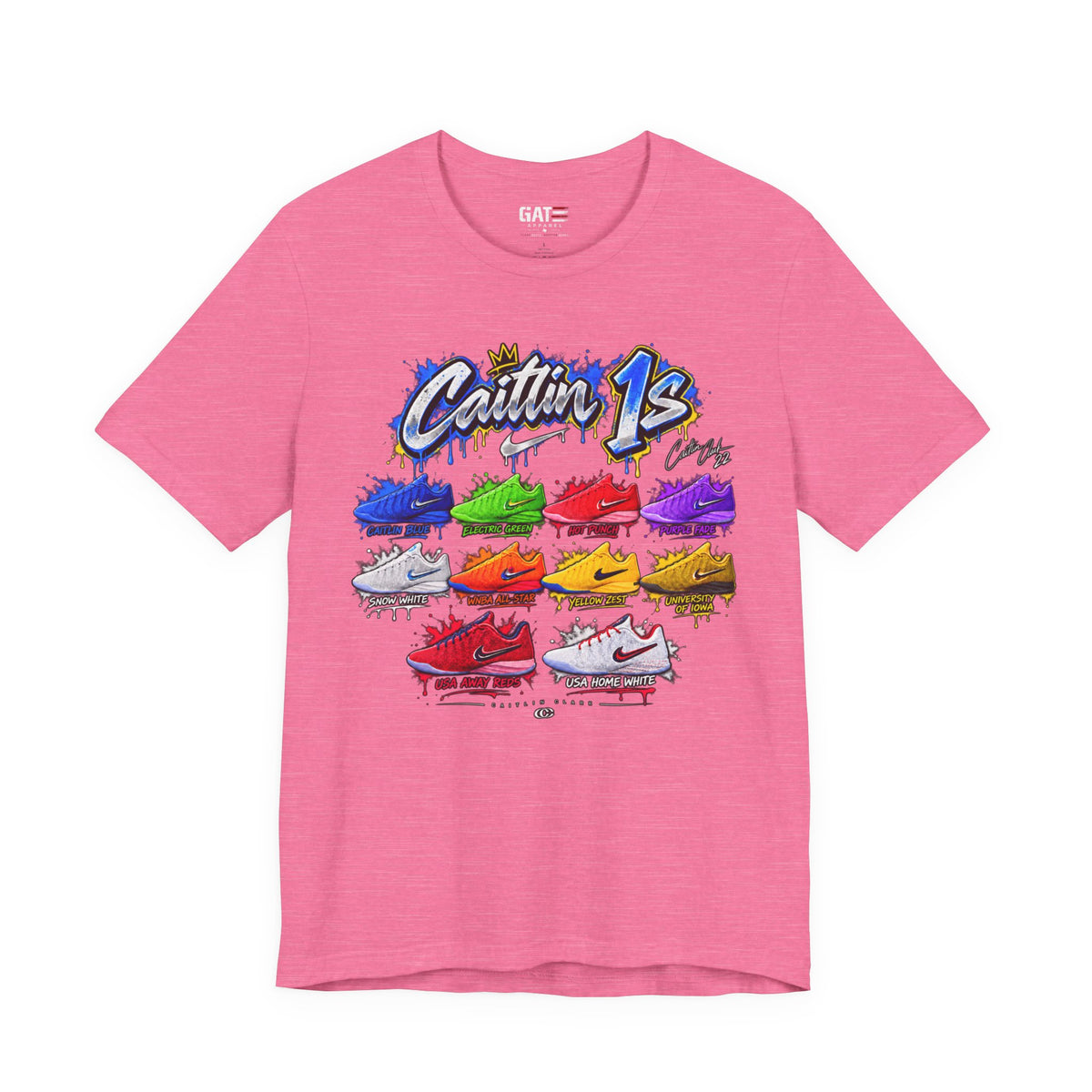 Caitlin Clark Caitlin 1s Sneaker Shirt | Indiana Fever Tee