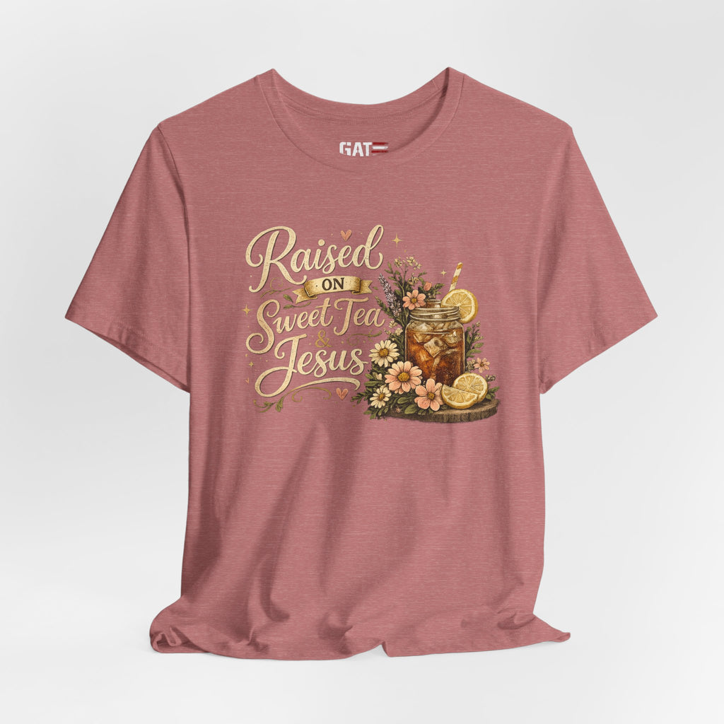 Southern Faith Shirt for Women, Christian Country Graphic Tee, Floral Mason Jar Design, Religious Gift, Southern Girl Apparel