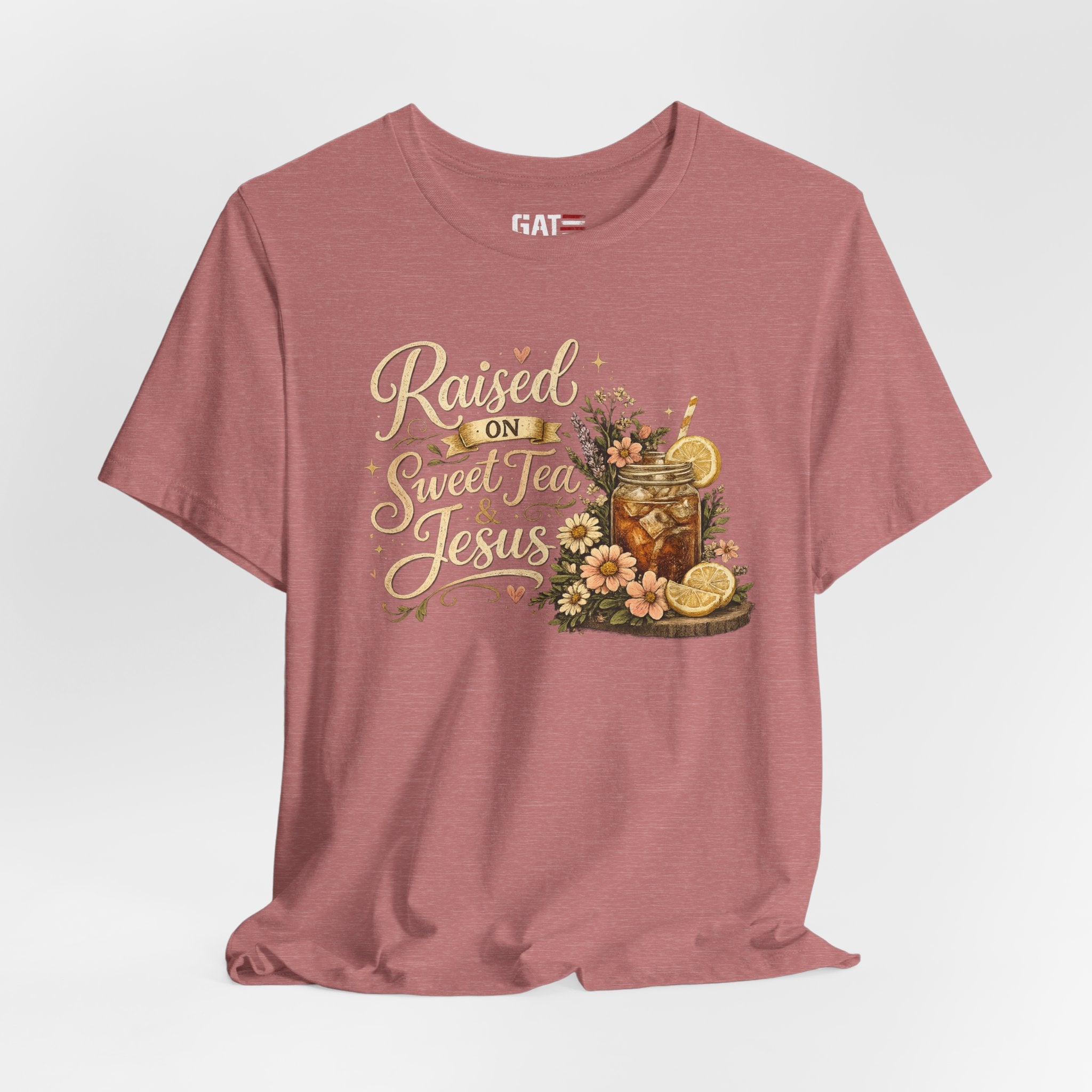 Southern Faith Shirt for Women, Christian Country Graphic Tee, Floral Mason Jar Design, Religious Gift, Southern Girl Apparel