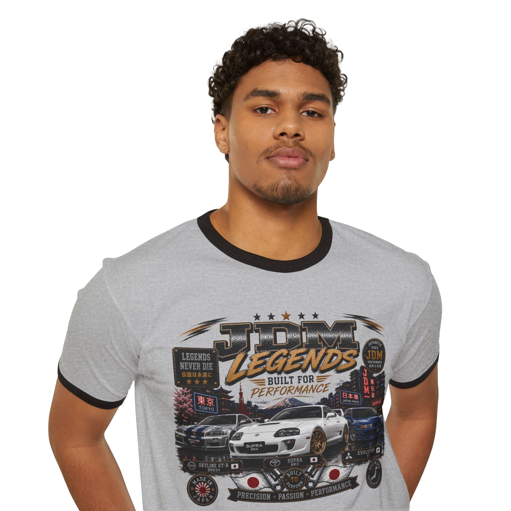 JDM Legends Toyota Supra MK4 Skyline GT-R Evo VI Vintage Graphic T-Shirt