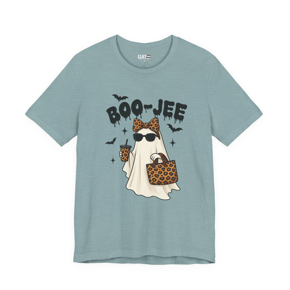 Boo-jee Ghost Shirt | Leopard Halloween Graphic Tee