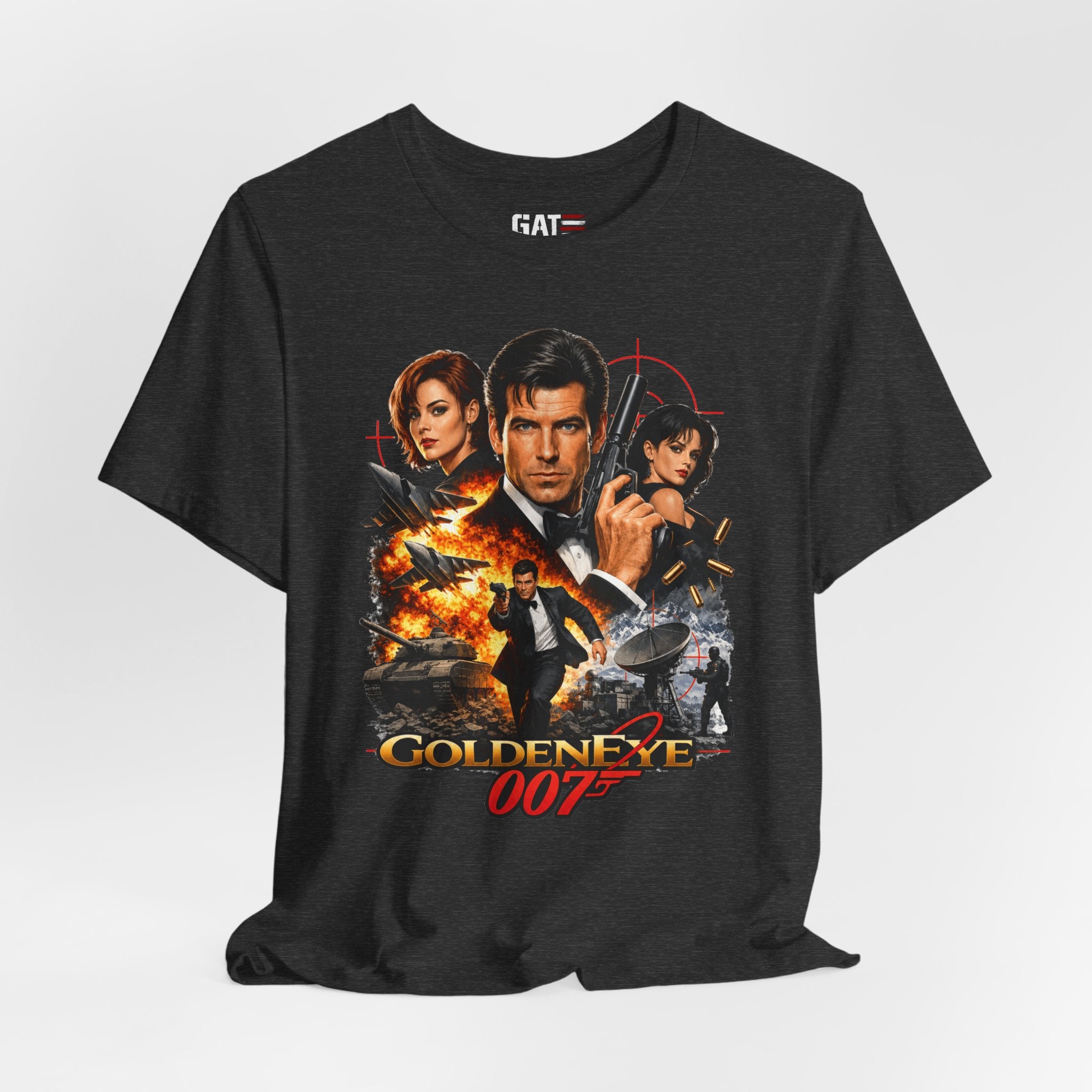 Retro Gamer Shirt, Classic N64 Gaming Tee, FPS Video Game Shirt, Old School Gamer Gift, Retro Gaming Movie Poster Tee | Graphic T-Shirt