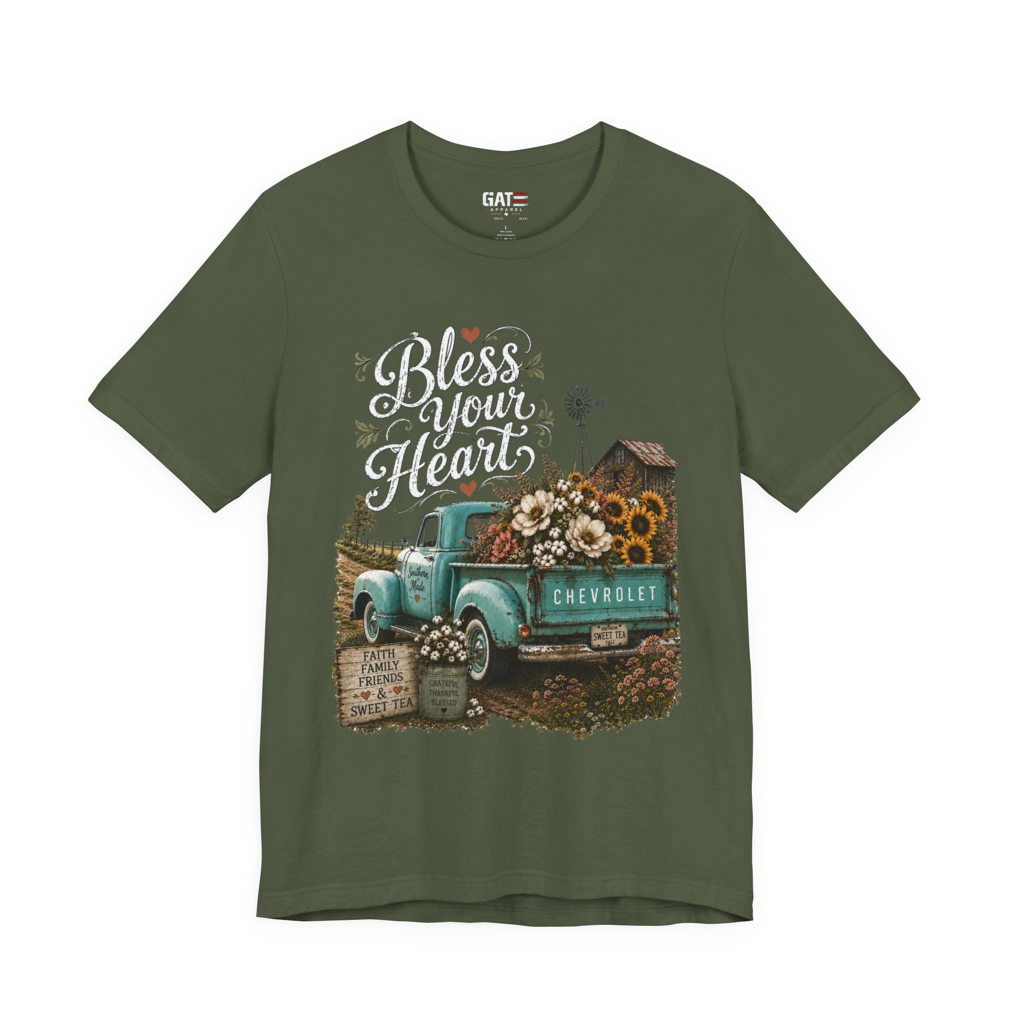 Funny Southern Shirt, Bless Your Heart Tee, Southern Humor Graphic Tee, Magnolia Floral Shirt, Country Girl Gift, Farmhouse Style Tee