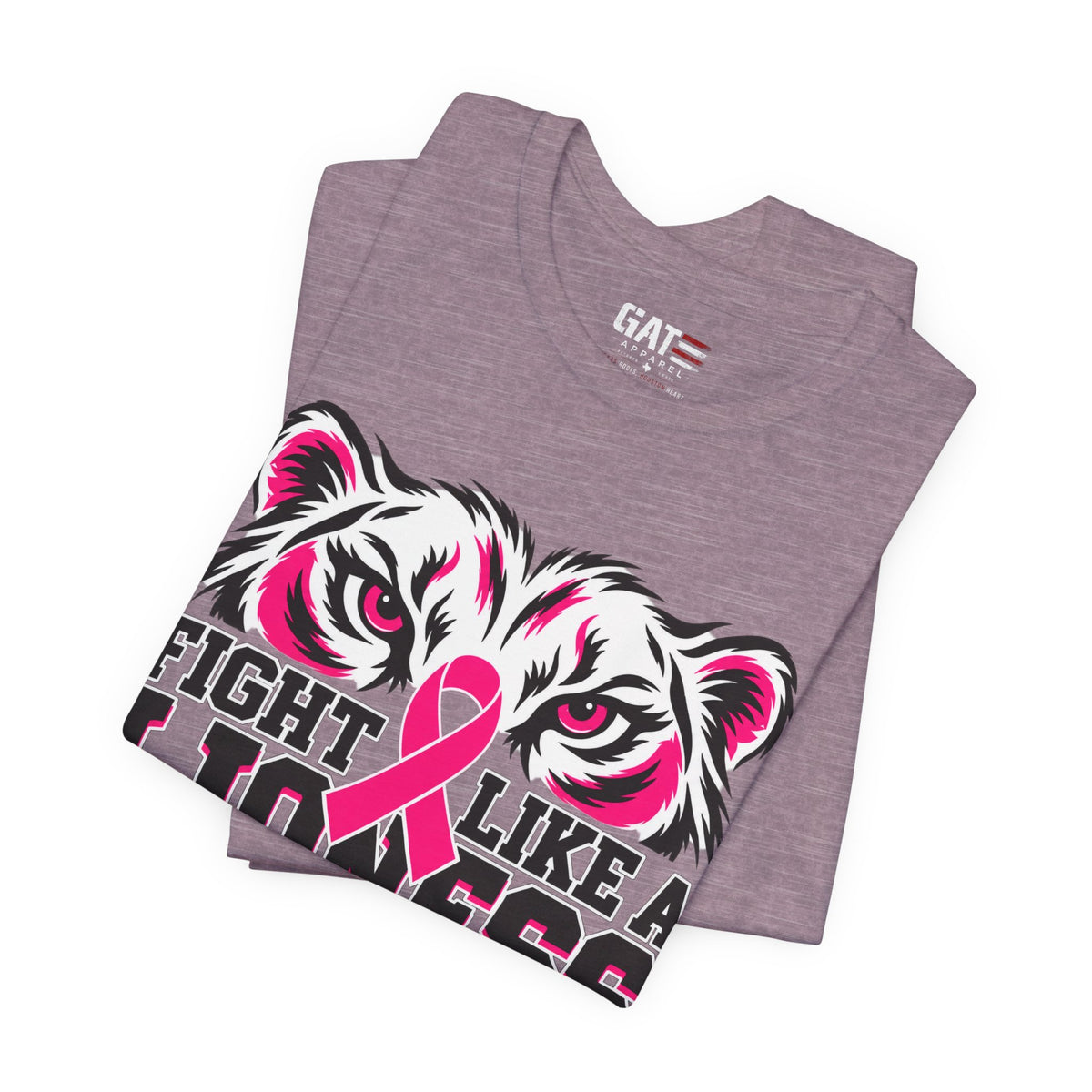Fight Like a Lioness Breast Cancer Awareness T-Shirt
