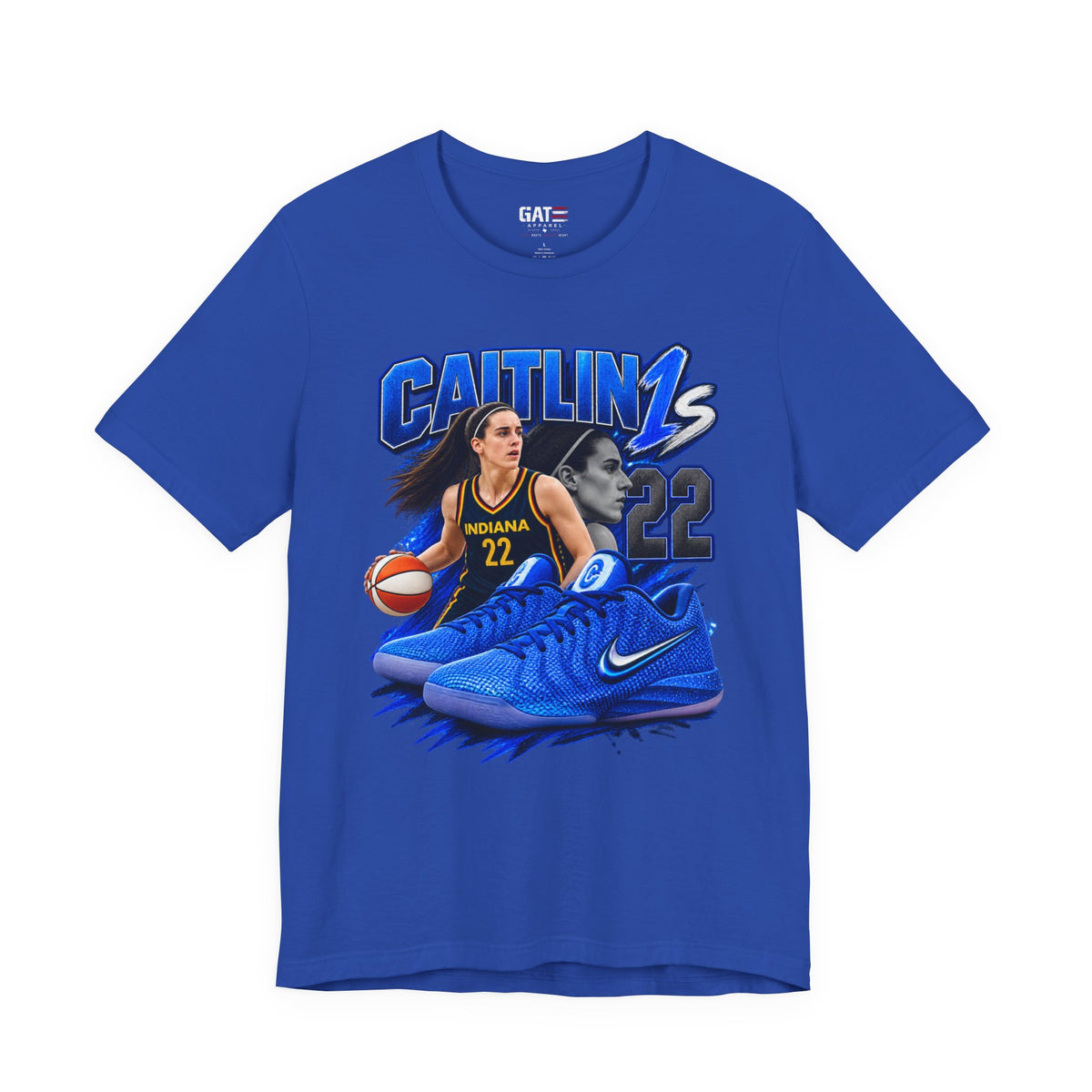 Caitlin Clark Caitlin 1s Blue Racer Sneaker Shirt