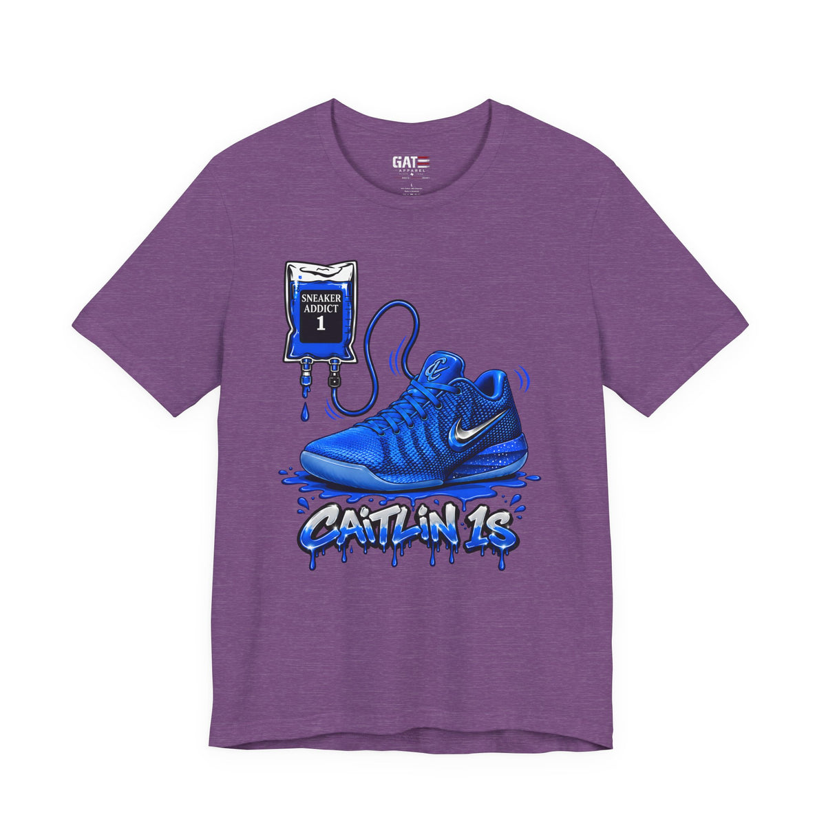 Caitlin Clark Caitlin 1s Addict Blue Sneaker Shirt