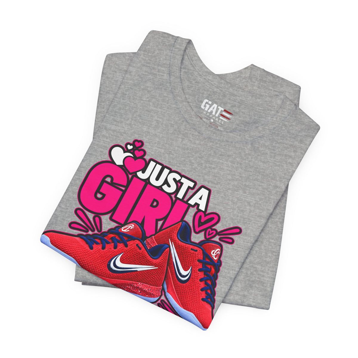 Caitlin Clark Caitlin 1s Just a Girl Sneaker Shirt | Style 2